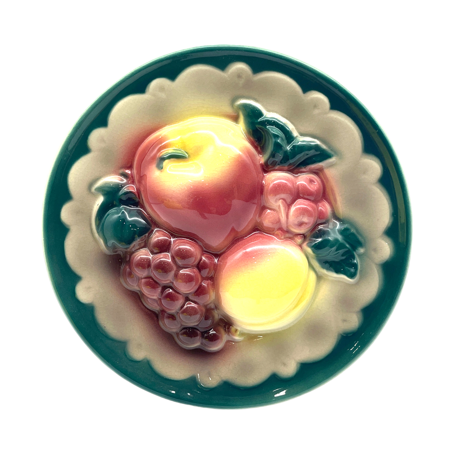 Royal Copley - Fruit Plate Plaque Wall Pocket - 8.5"