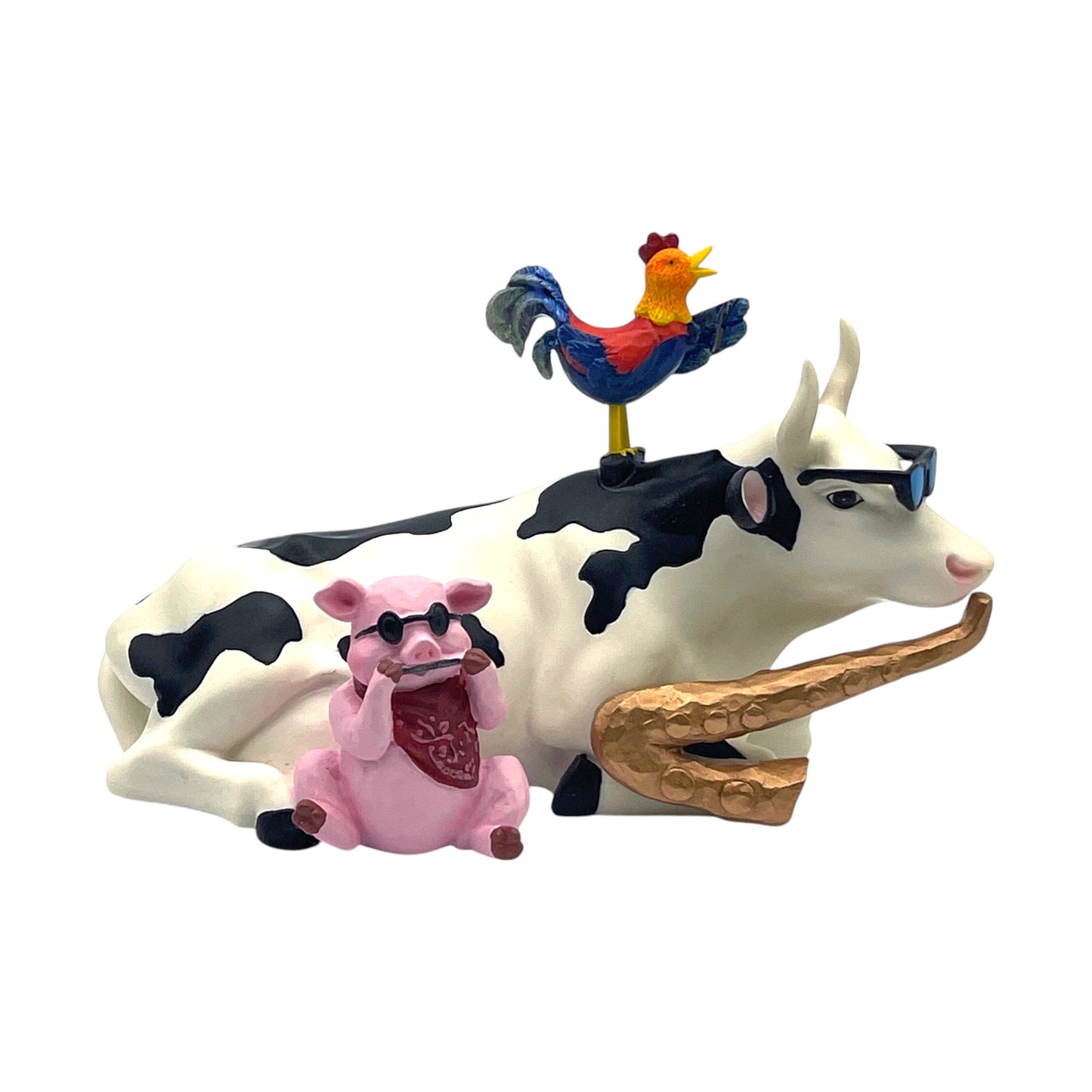 CowParade - Mixed Plate Blues #9141 - Limited #0547 - No Box - 4"