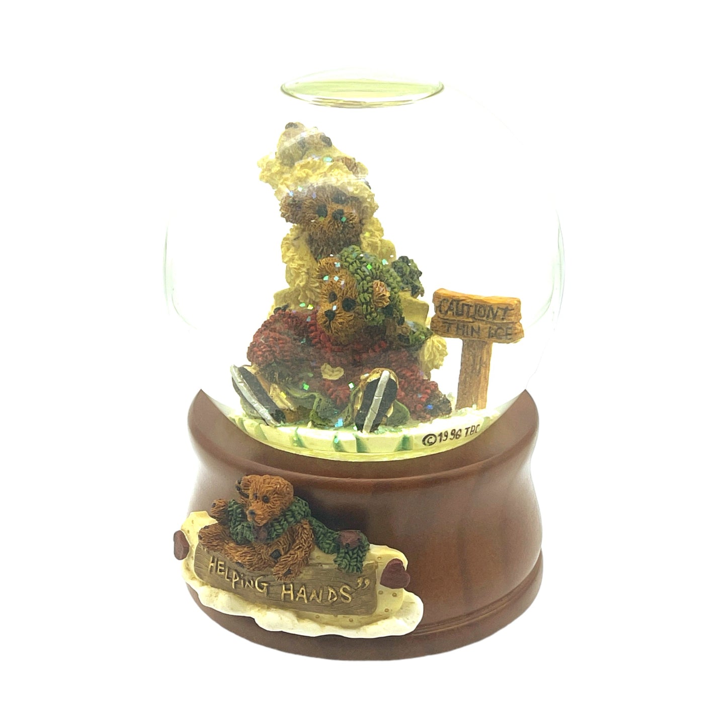 Boyds Bear & Friends - Music Snow Globe - Helping Hands E2/76 - 6"