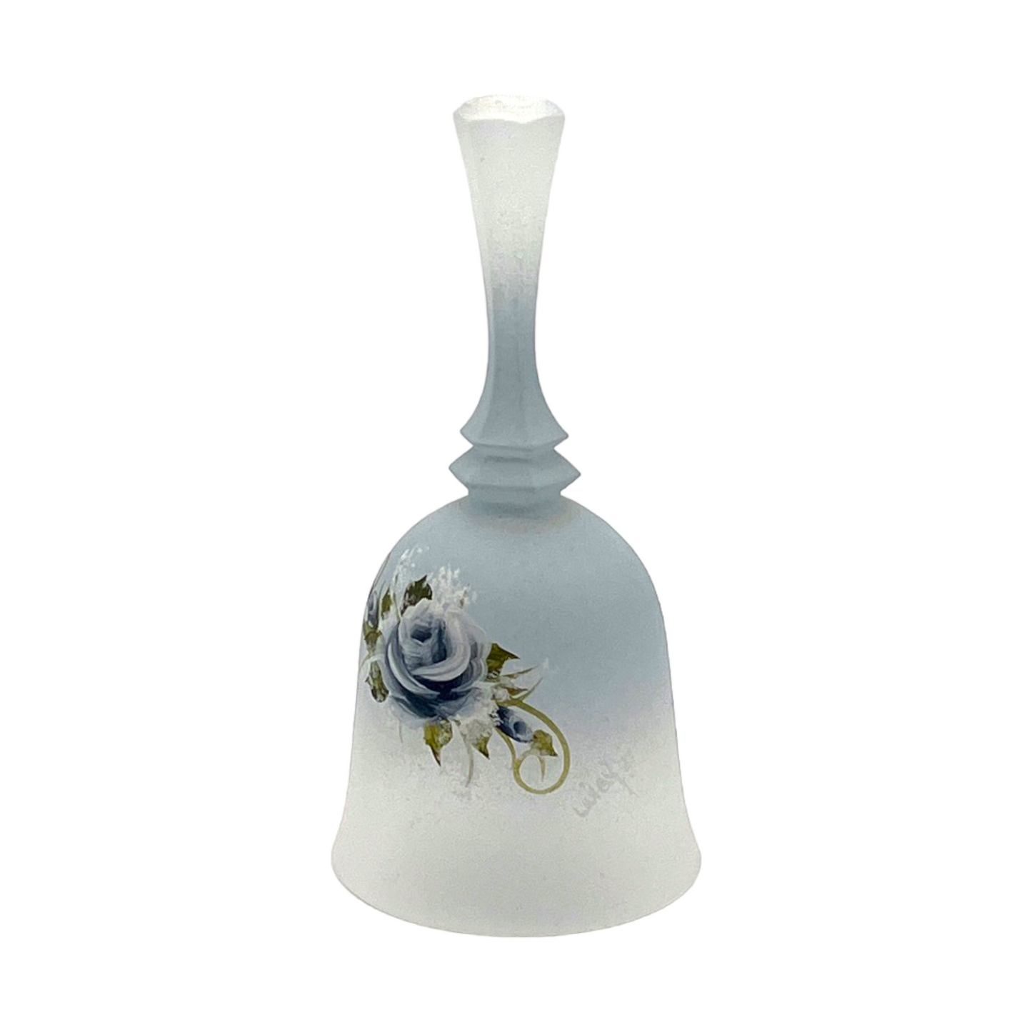 Bell - Hand Painted Rose - Signed - 1987 - 4.5"
