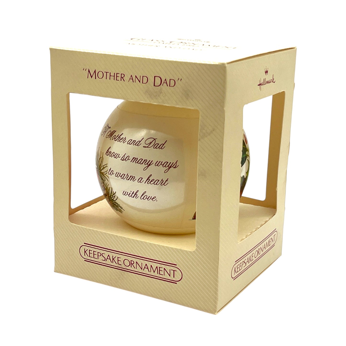 Hallmark Keepsake Ornament - Mother And Dad - 1982 - 3.25"