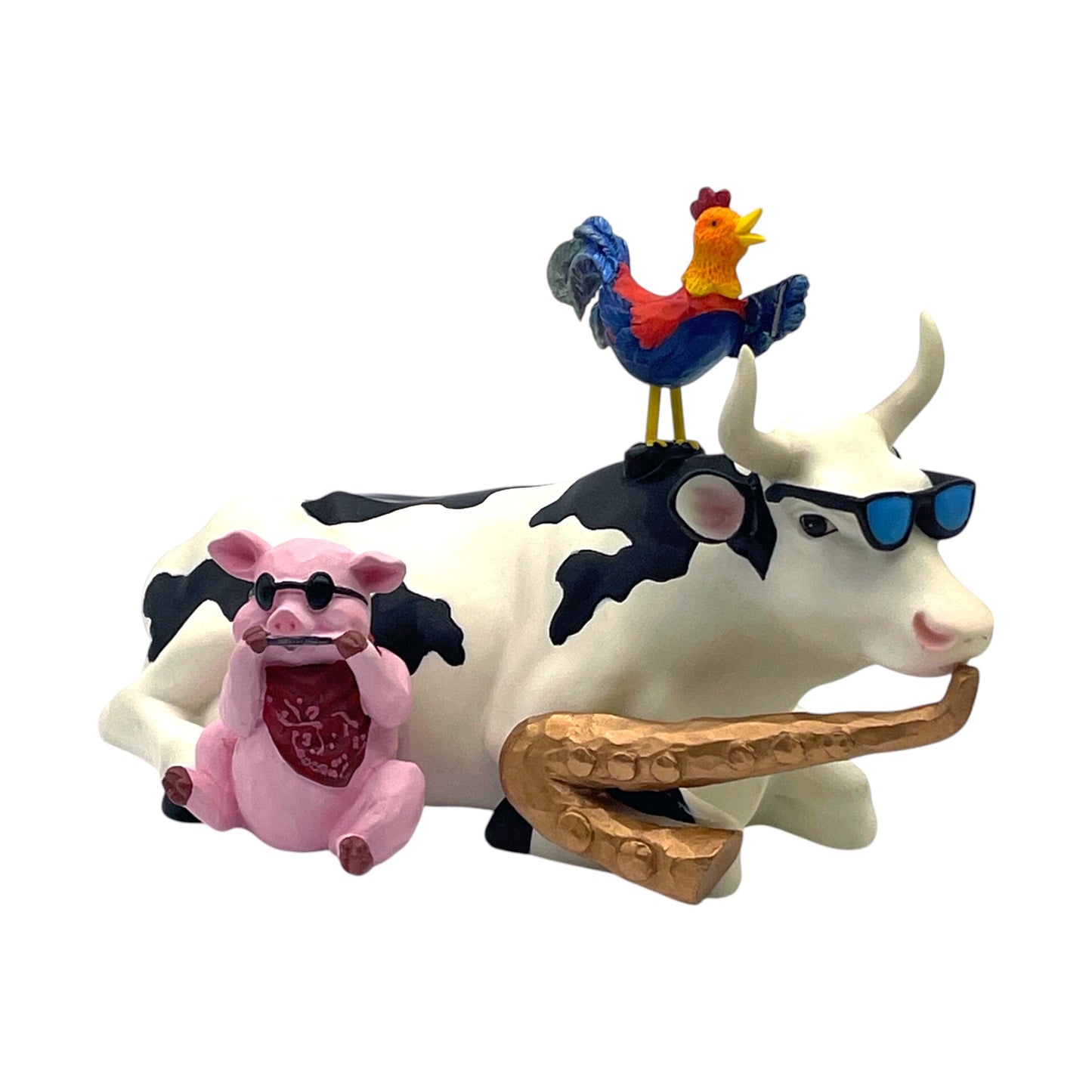 CowParade - Mixed Plate Blues #9141 - Limited #0547 - No Box - 4"