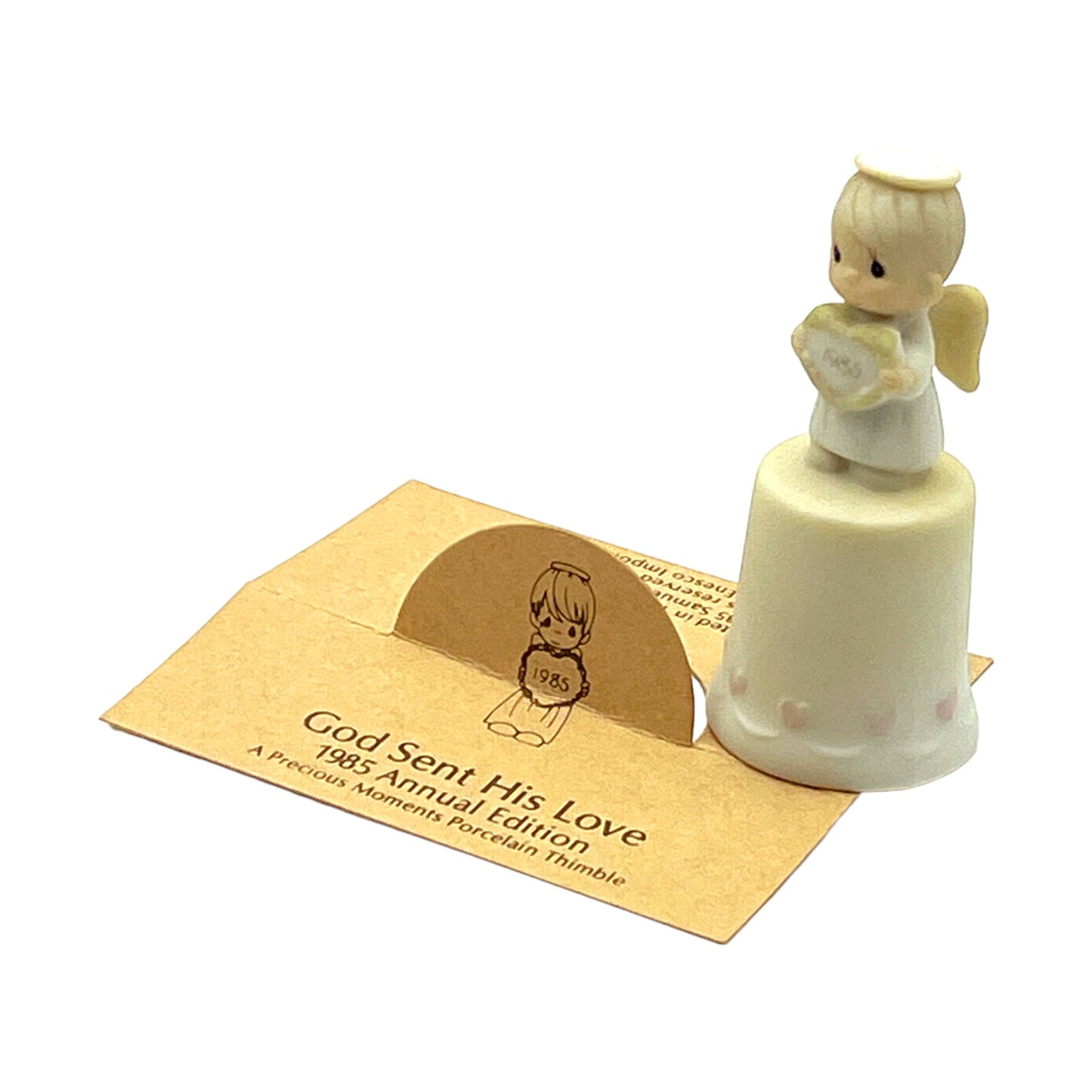 Precious Moments - God Sent His Love - Thimble - 15865 - 1985