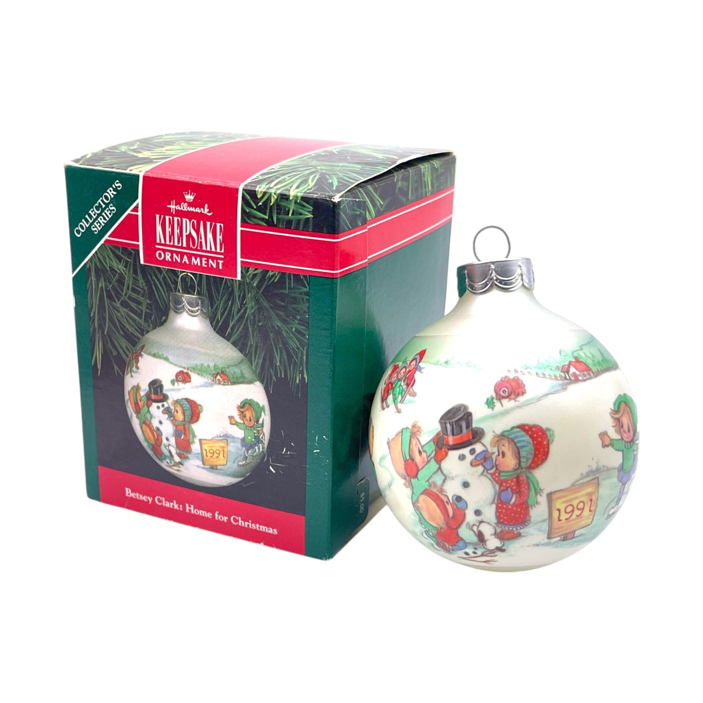 Hallmark Keepsake Ornament - Betsy Clark: Home For Christmas #6 - 1991 - 2.88"