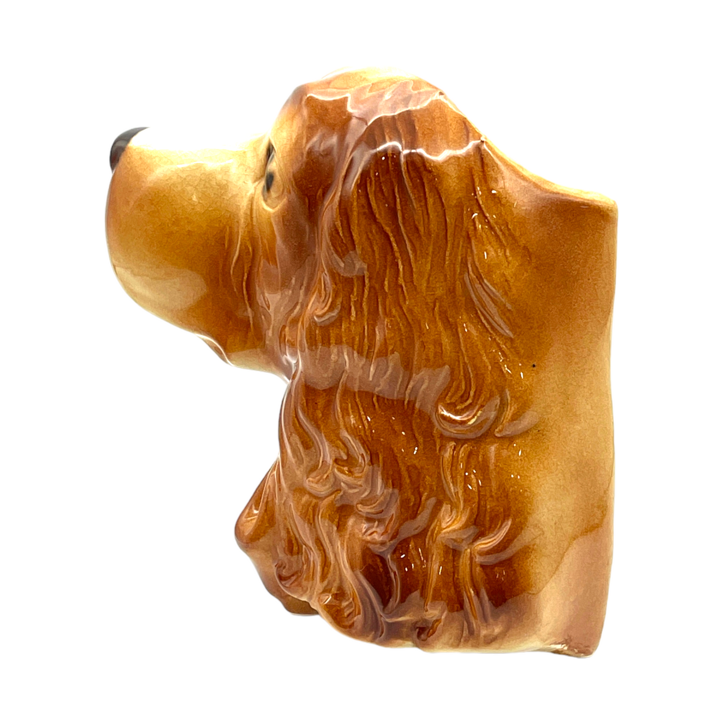 Royal Copley - Cocker Spaniel Wall Pocket Planter - Vintage - 5"