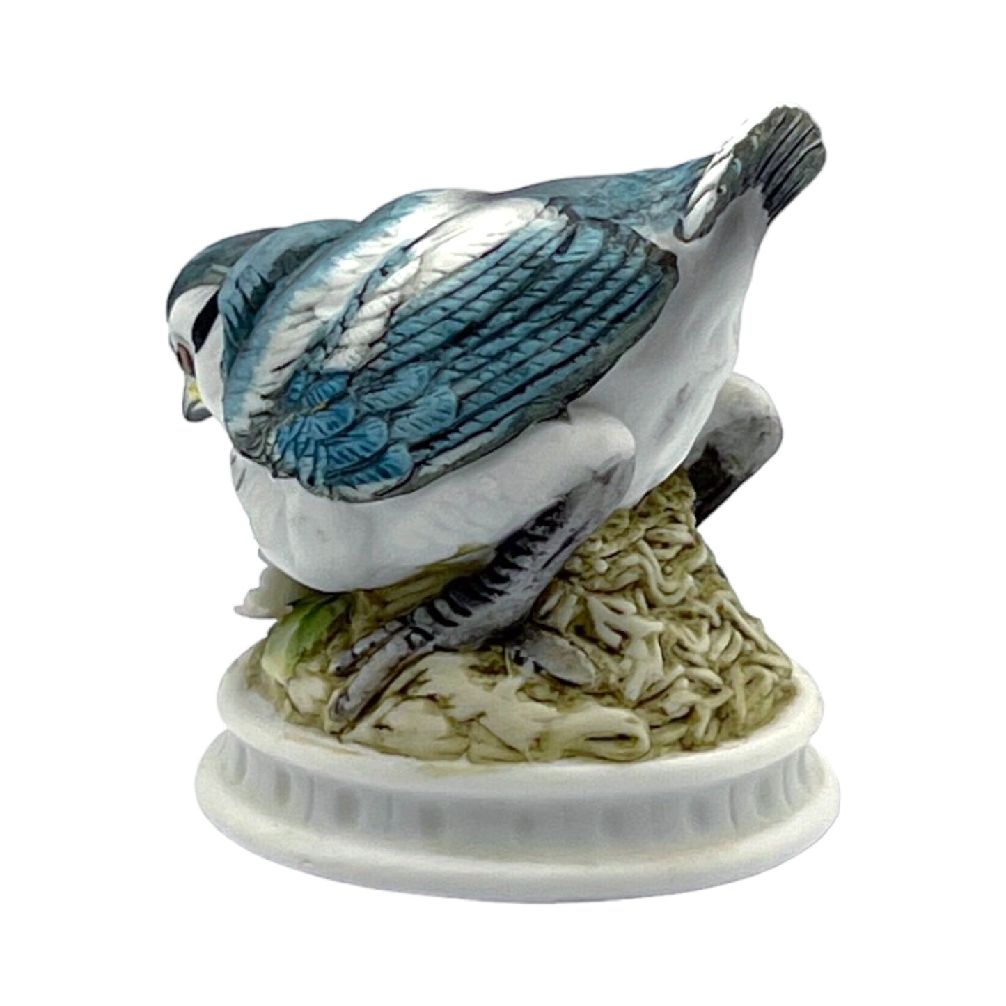 Lefton China - Blue Jay W/Flower - 3"