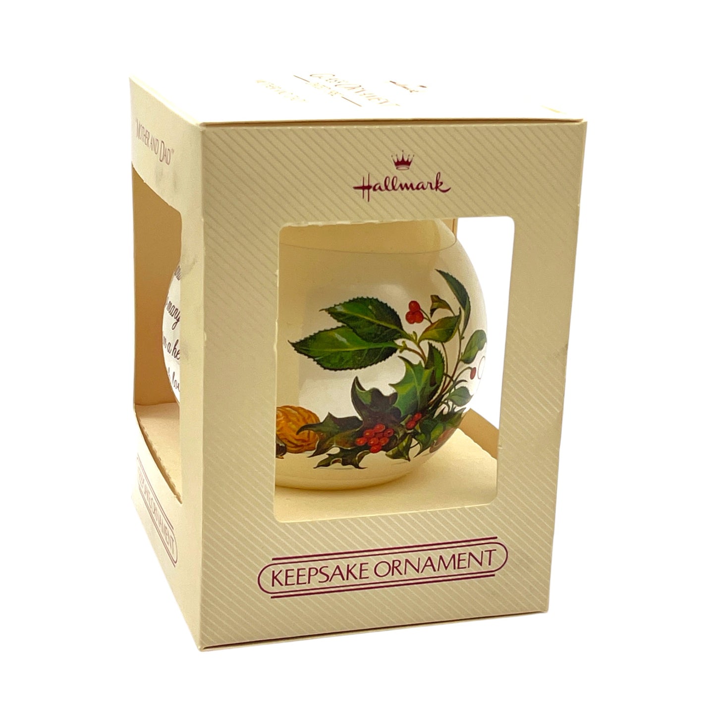 Hallmark Keepsake Ornament - Mother And Dad - 1982 - 3.25"