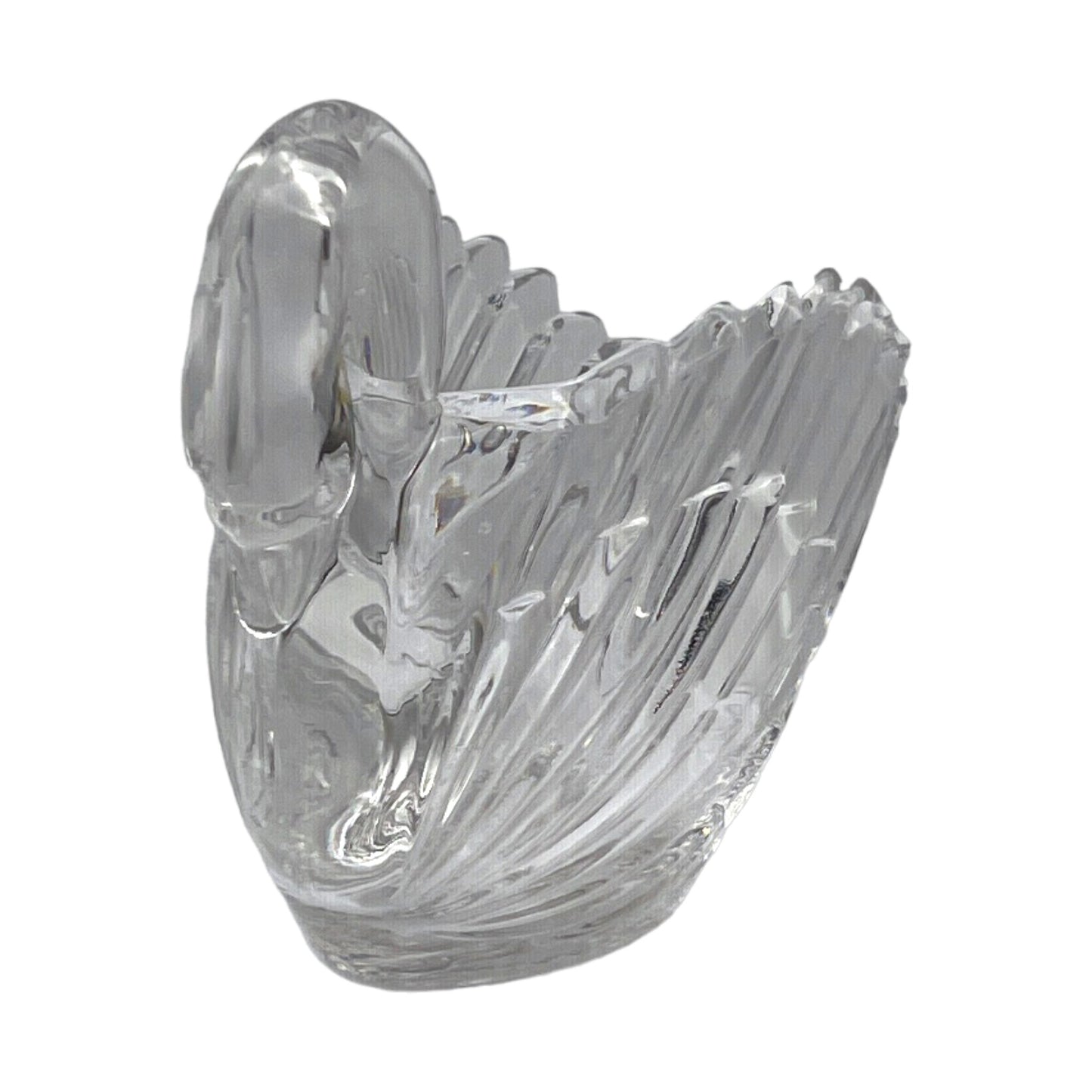 Gloria Vanderbilt - Lead Crystal Swan - Signed - 6"