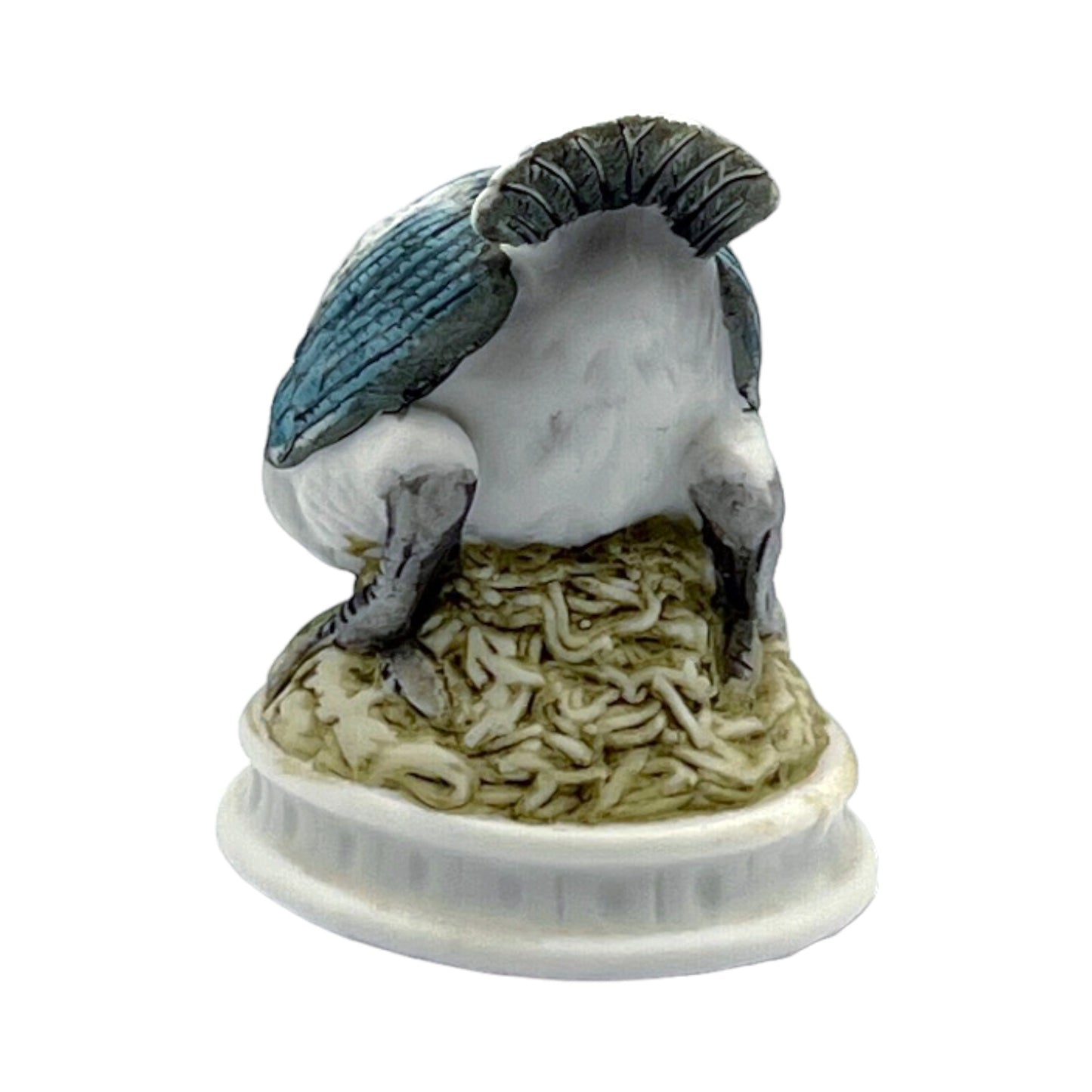 Lefton China - Blue Jay W/Flower - 3"