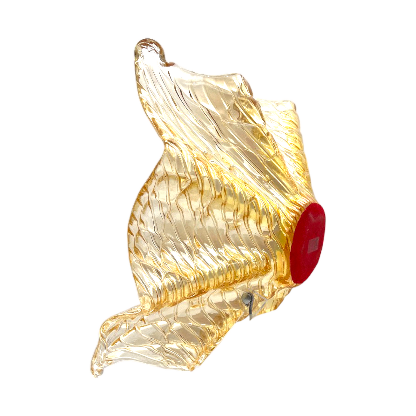 Murano Art Glass - Ribbed Handkerchief Ruffle Edge Bowl - 5"