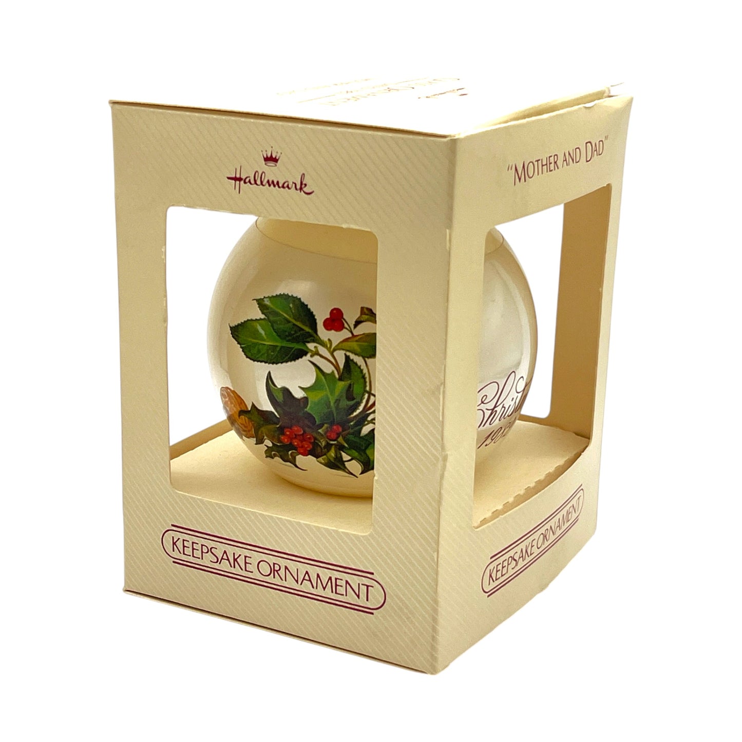 Hallmark Keepsake Ornament - Mother And Dad - 1982 - 3.25"