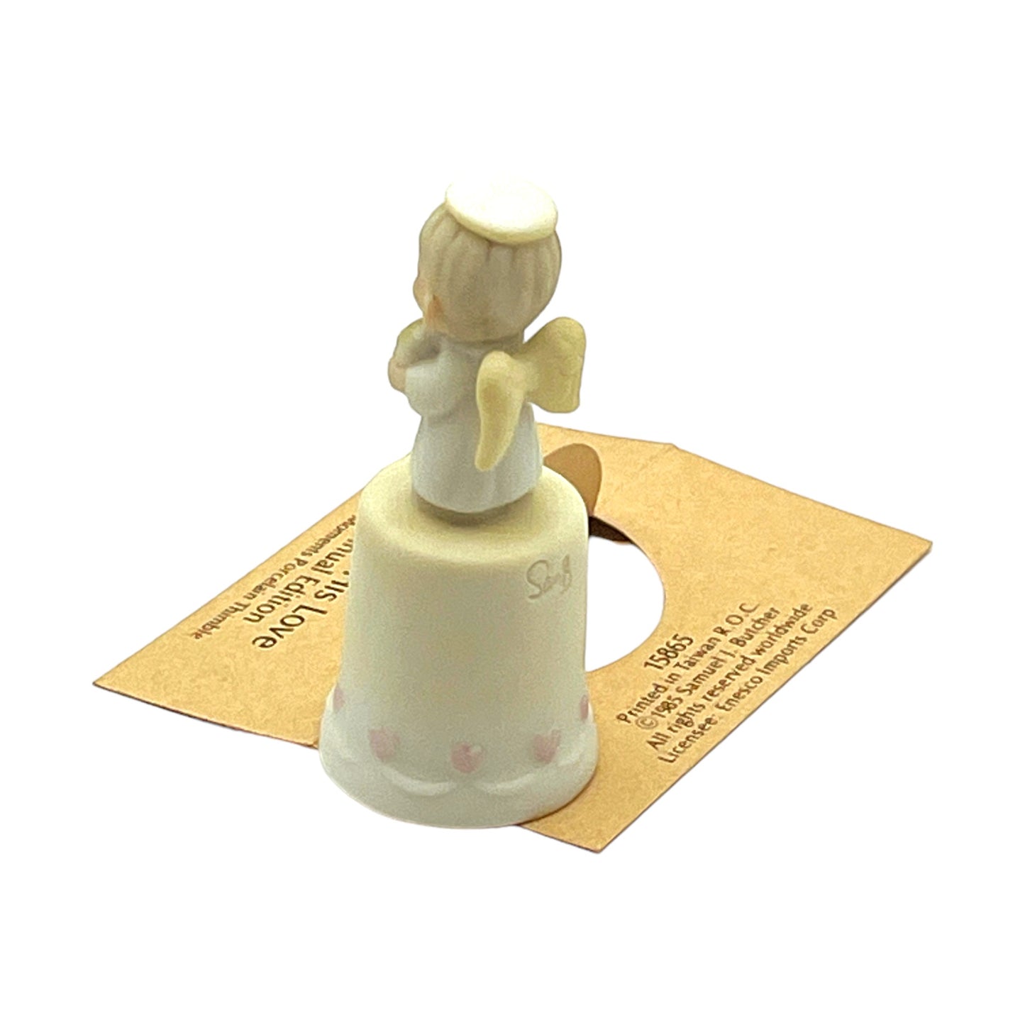Precious Moments - God Sent His Love - Thimble - 15865 - 1985
