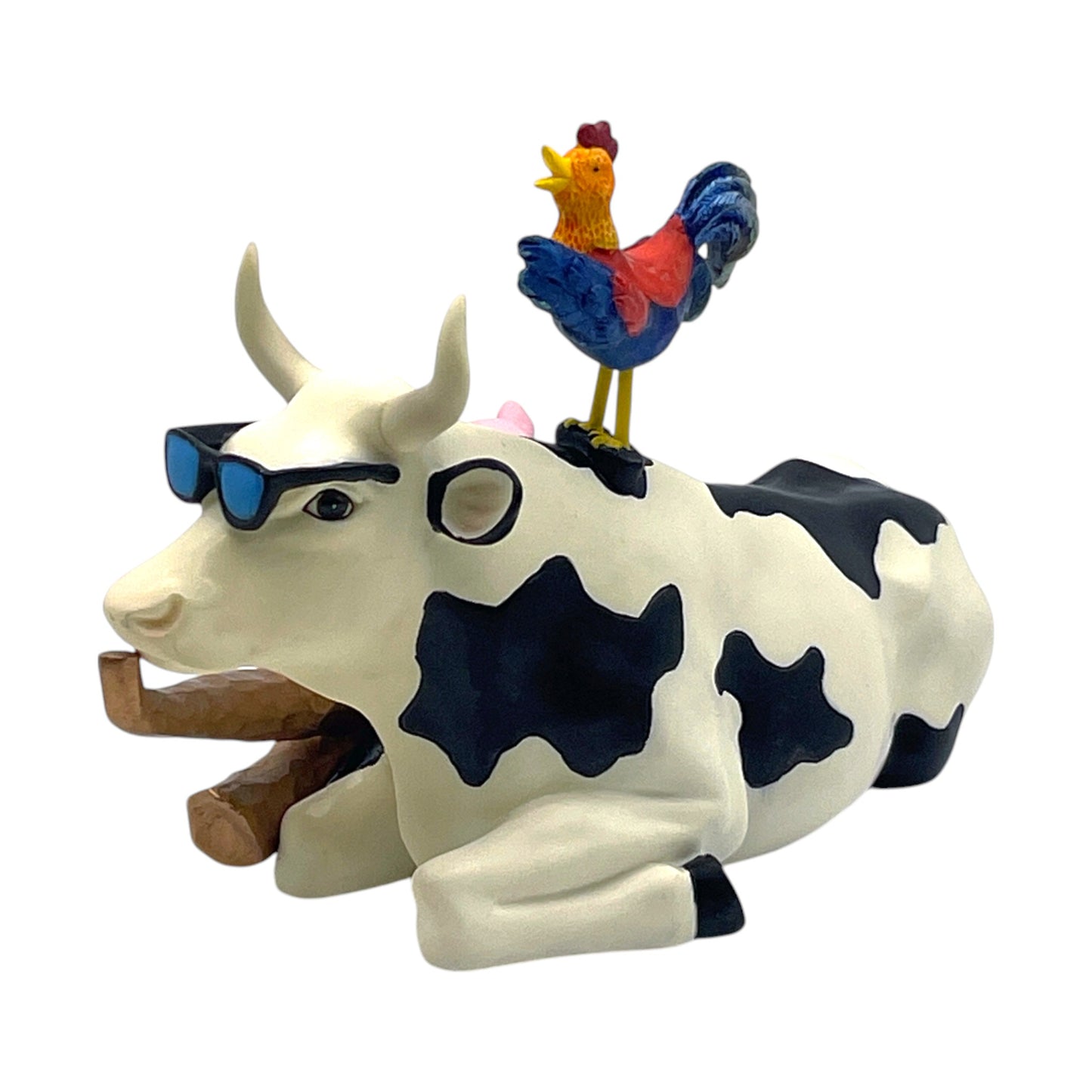 CowParade - Mixed Plate Blues #9141 - Limited #0547 - No Box - 4"