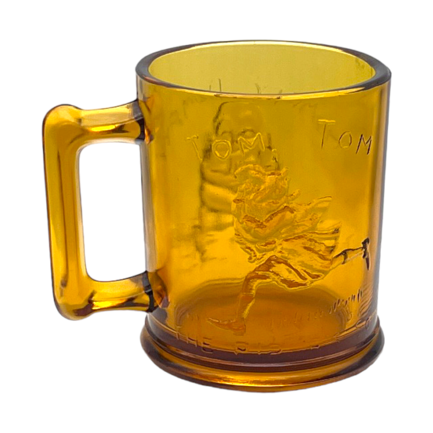 Indiana Glass- Humpty Dumpty / Tom Tom The Pipers Son Mug - 3.5"