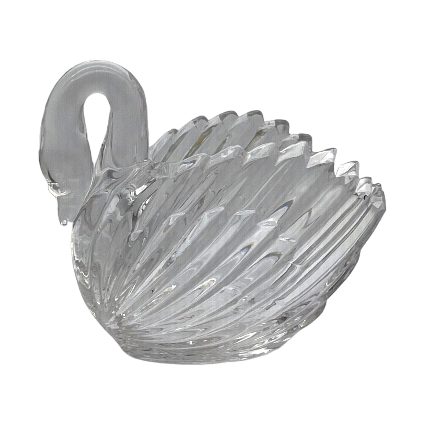 Gloria Vanderbilt - Lead Crystal Swan - Signed - 6"