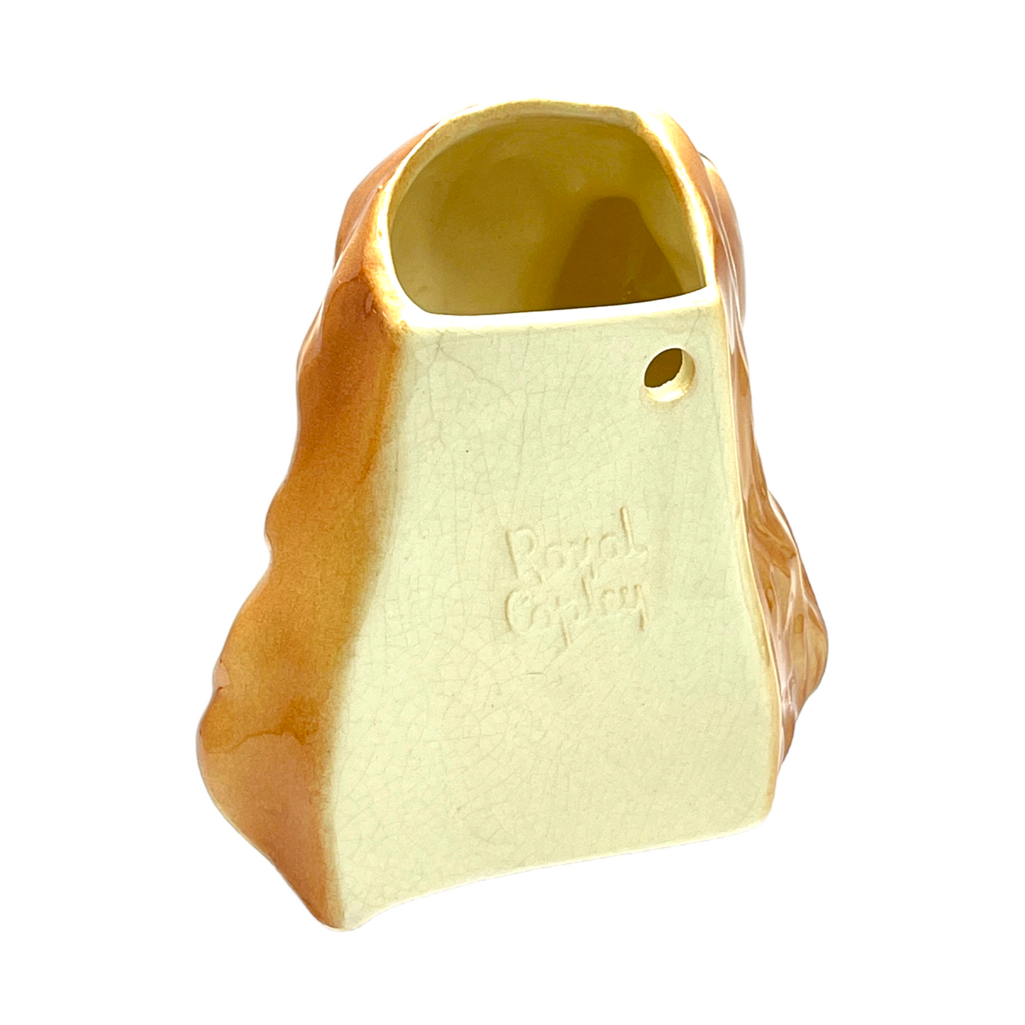 Royal Copley - Cocker Spaniel Wall Pocket Planter - Vintage - 5"