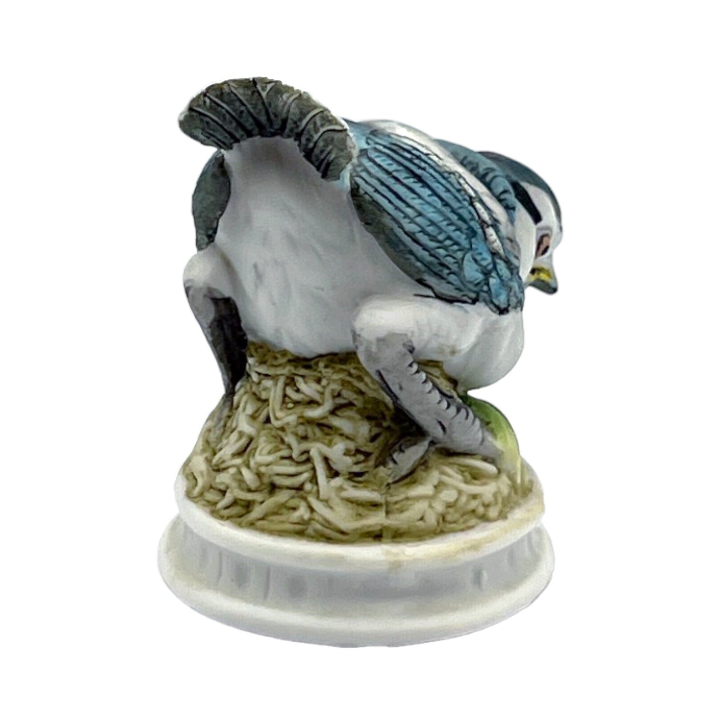 Lefton China - Blue Jay W/Flower - 3"