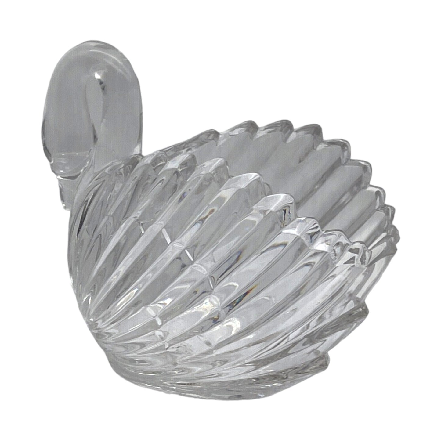 Gloria Vanderbilt - Lead Crystal Swan - Signed - 6"
