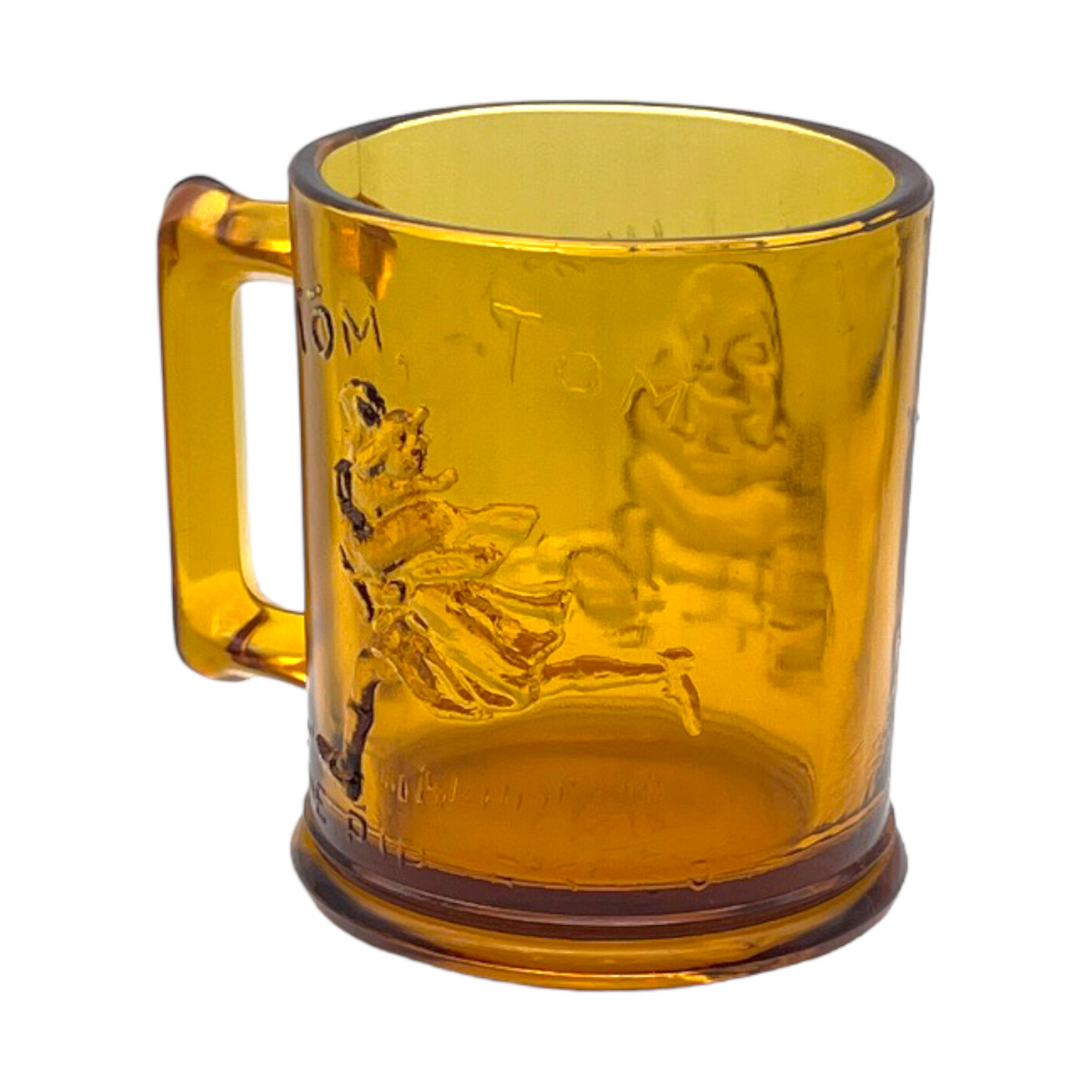 Indiana Glass- Humpty Dumpty / Tom Tom The Pipers Son Mug - 3.5"