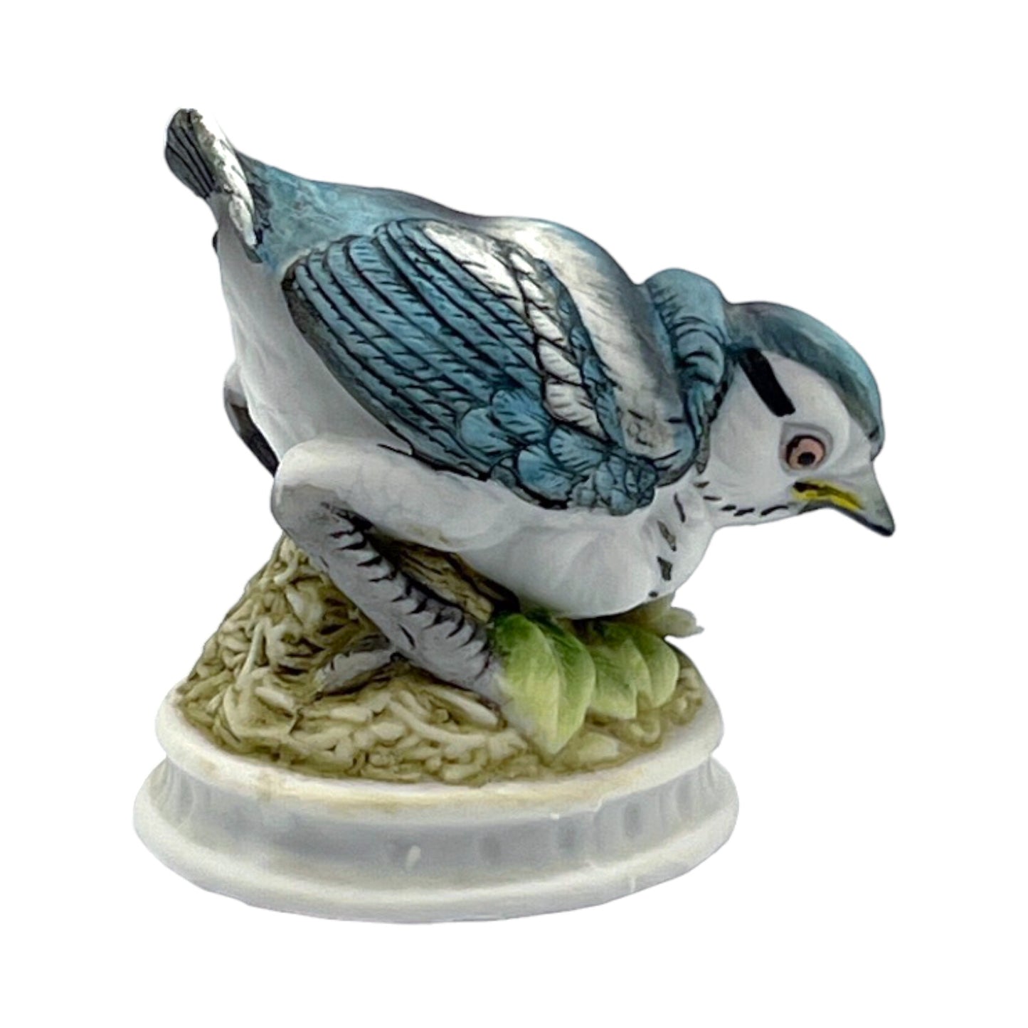 Lefton China - Blue Jay W/Flower - 3"