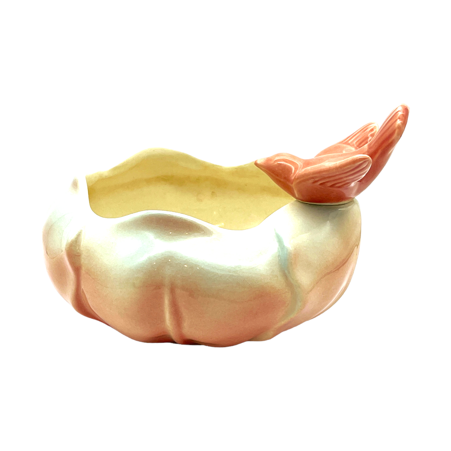 Royal Copley - Perched Bird On Small Bowl - 4"