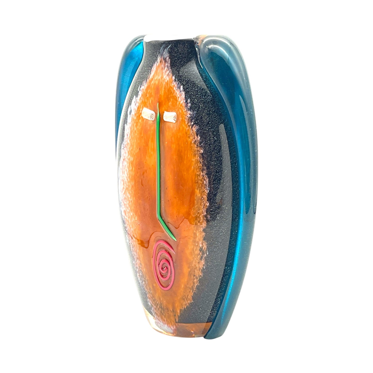 Kerry Feldman / Fineline Studio - Picasso Face Bud Vase - Signed - 7"