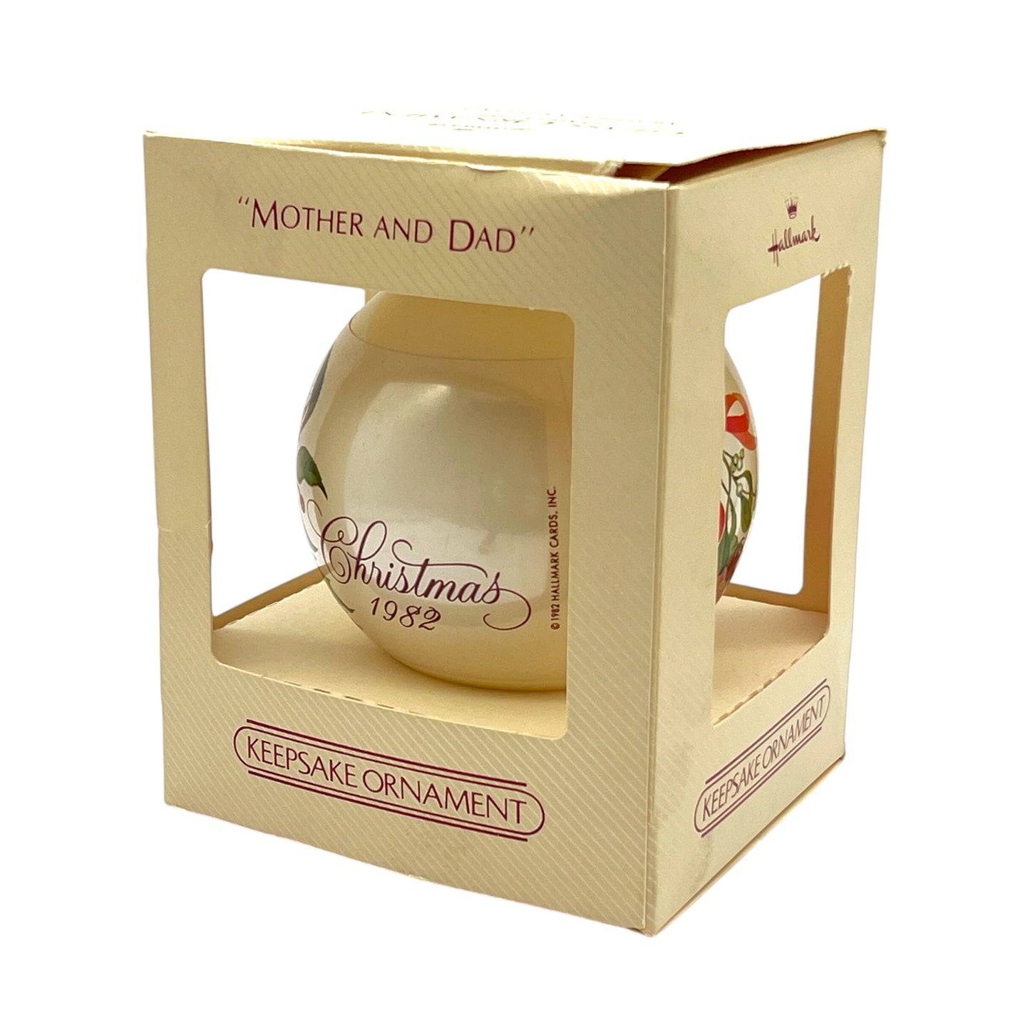 Hallmark Keepsake Ornament - Mother And Dad - 1982 - 3.25"