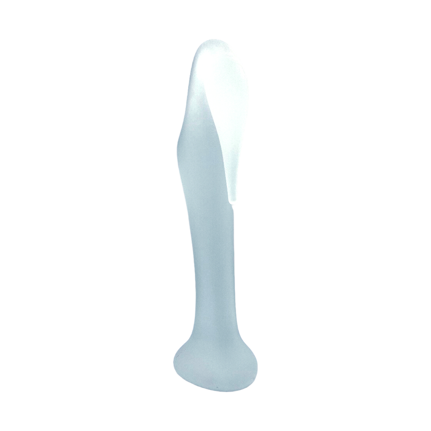 Ethereal Elegance: Handcrafted 15" Frosted Glass Swan
