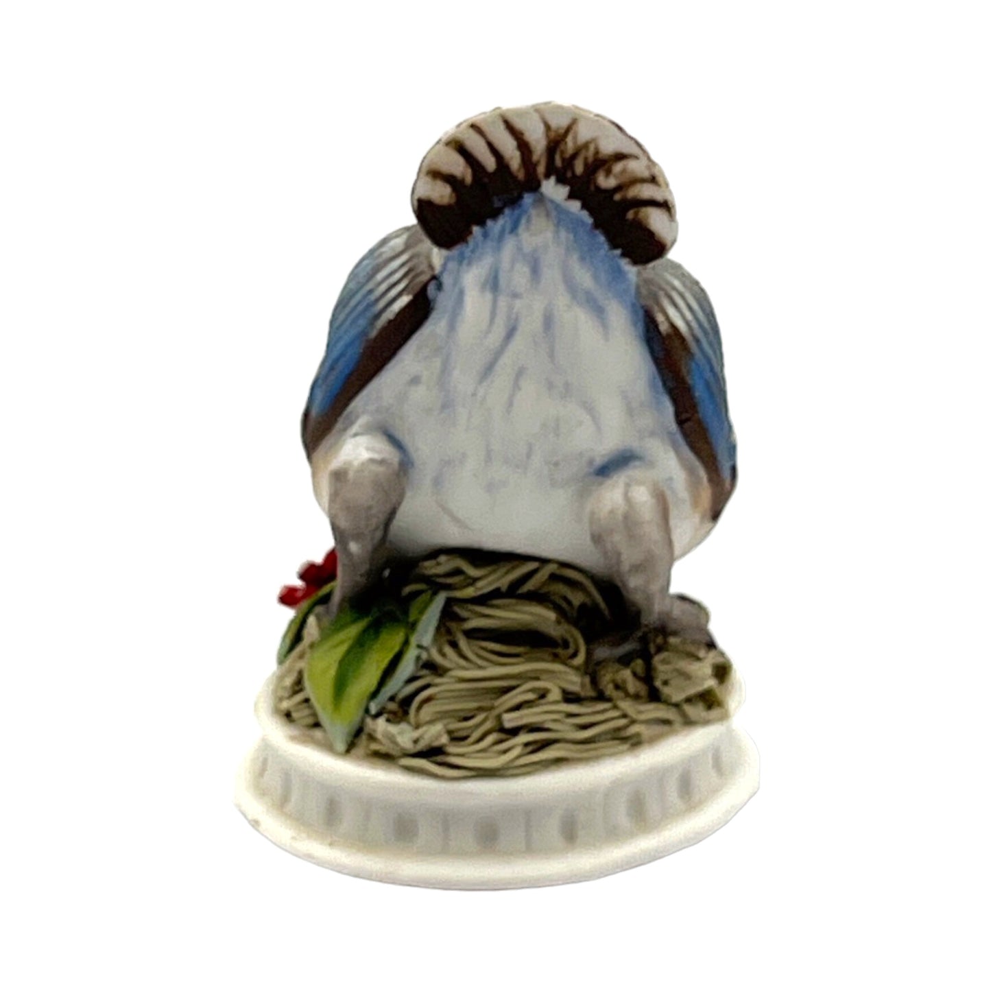 Lefton China - Porcelain Blue Bird Figurine - KW1637 - 3"