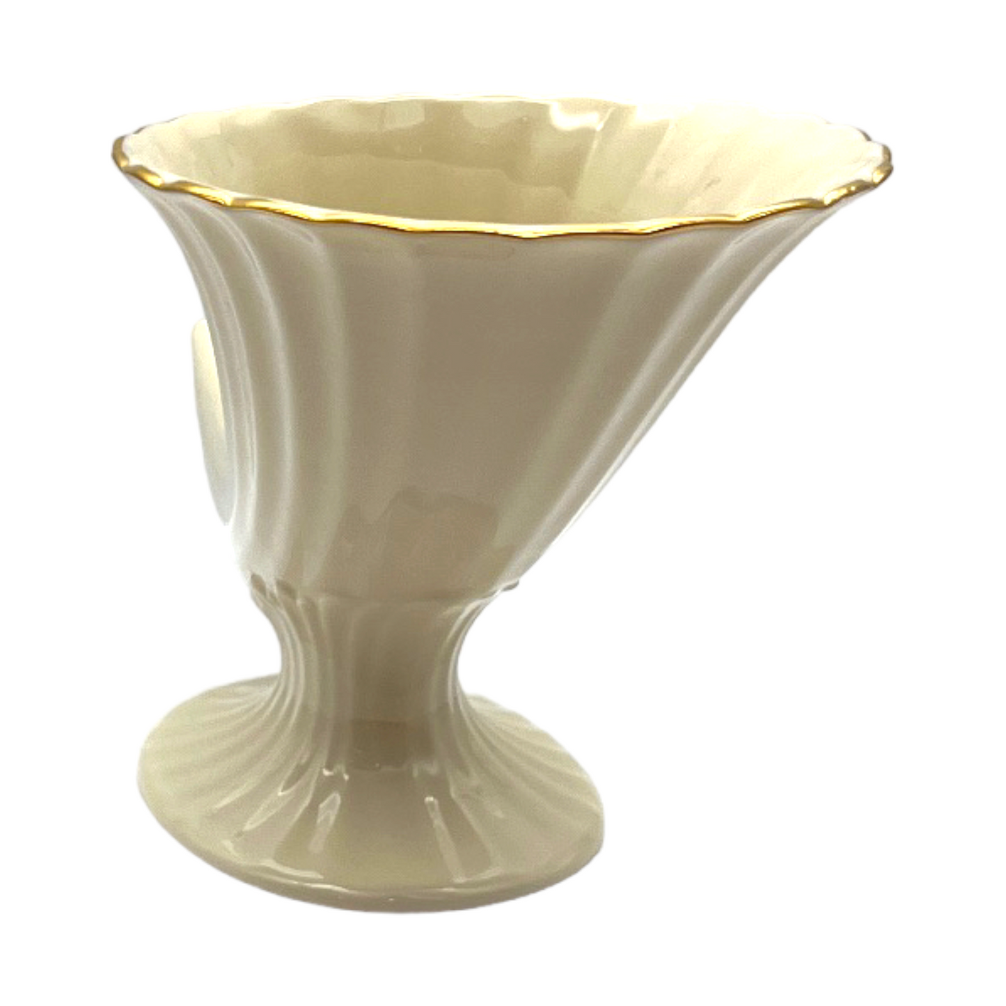 Lenox - Hand Decorated 24K Gold - Cornucopia Vase - 4.5"