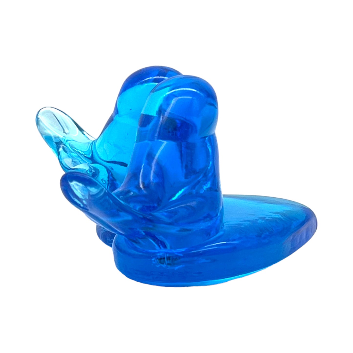 Blown Art Glass - Double Bluebird Of Happiness - Leo Ward Signed - 1987 - 3"