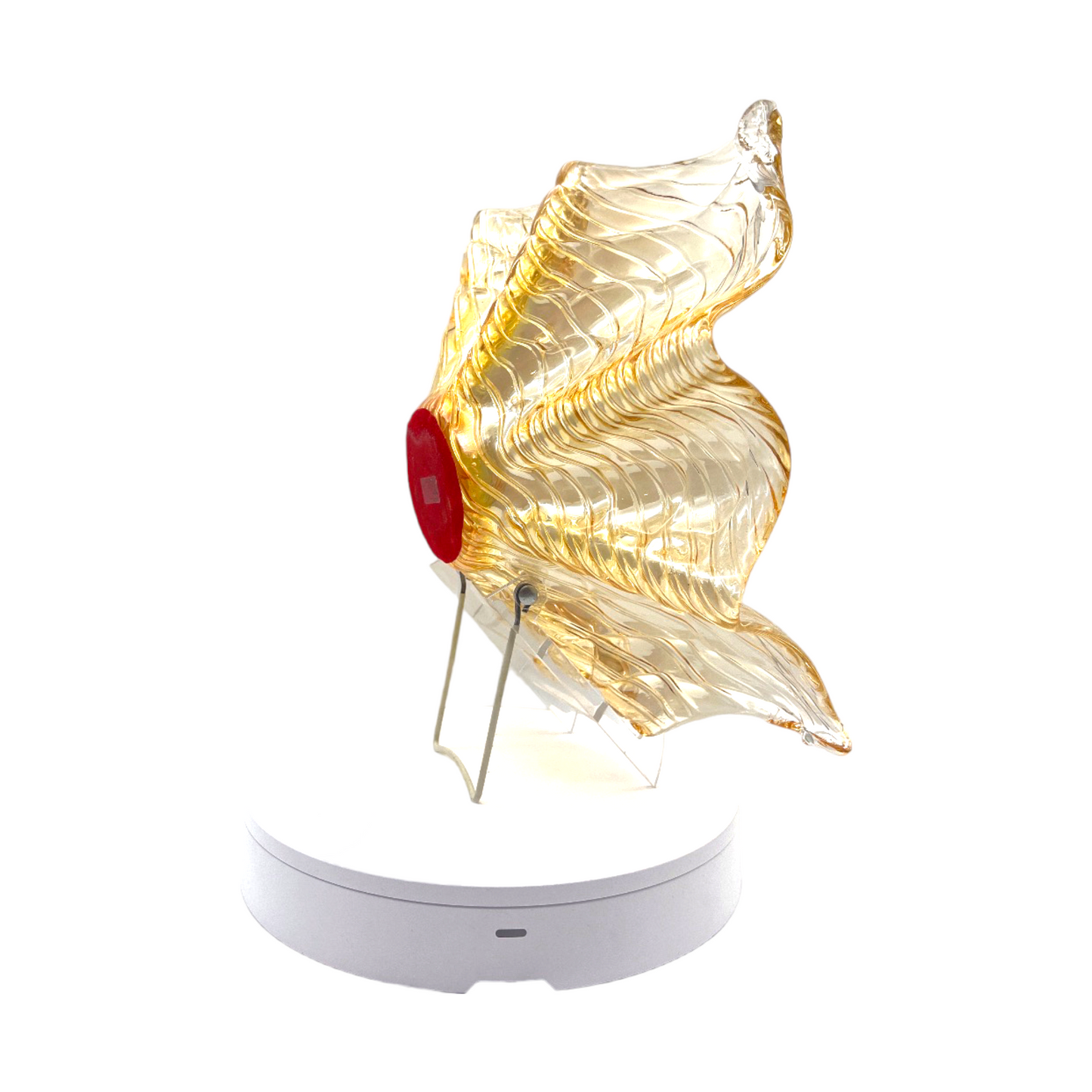 Murano Art Glass - Ribbed Handkerchief Ruffle Edge Bowl - 5"