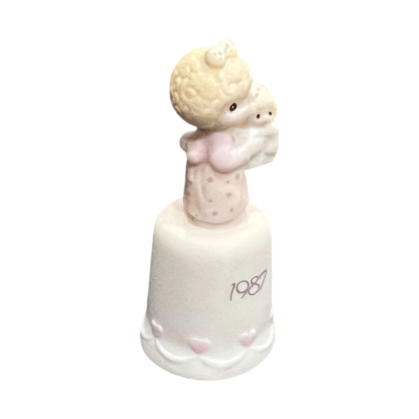 Precious Moments - Love Is The Best Gift Of All Thimble - 109843 - 1987 - 2.25"