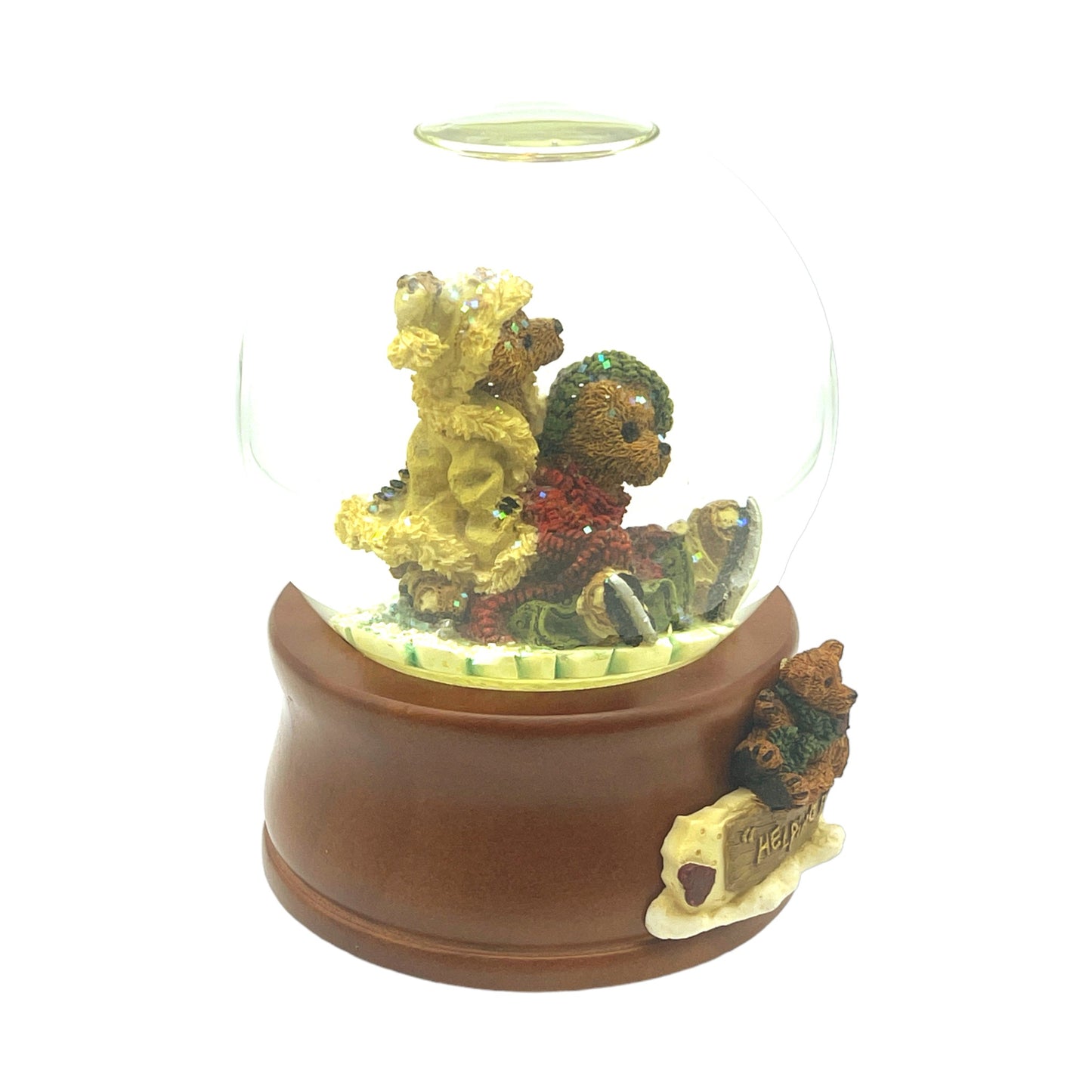Boyds Bear & Friends - Music Snow Globe - Helping Hands E2/76 - 6"
