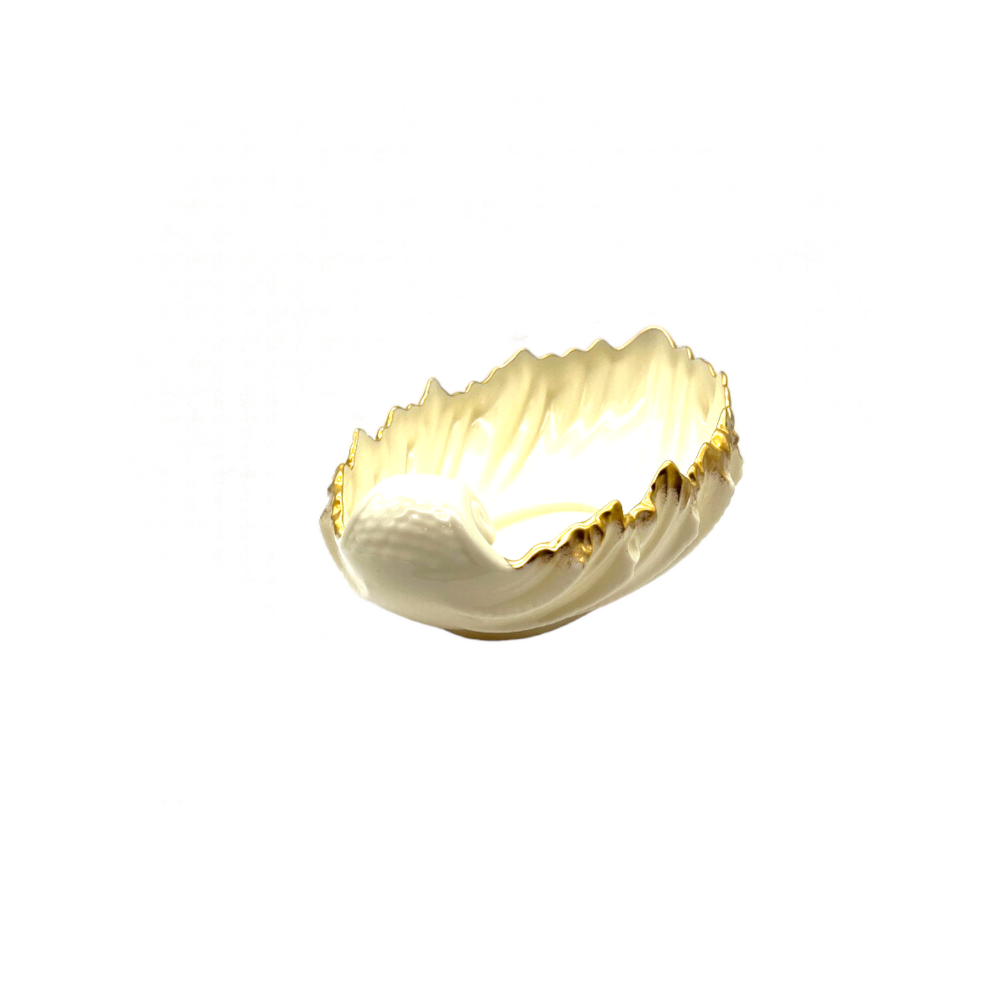 Lenox - Acanthus Leaf Dish - 24k Gold Trim - 3"