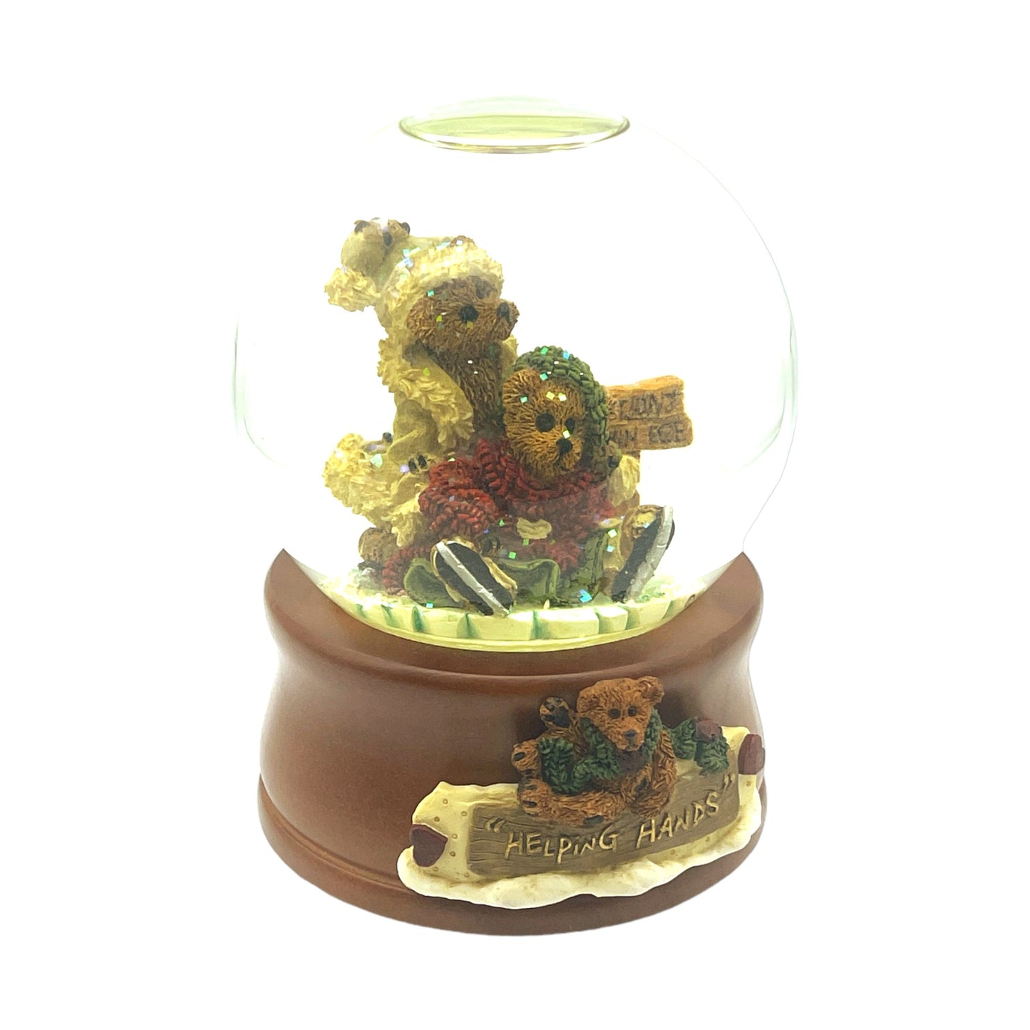 Boyds Bear & Friends - Music Snow Globe - Helping Hands E2/76 - 6"
