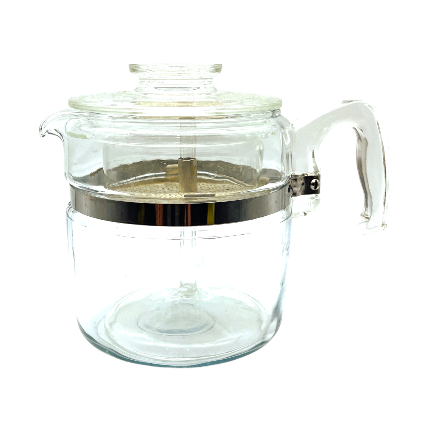 Pyrex 6 Cup Coffe e Percolator Pot - 7756 B - Vintage - 7.5"