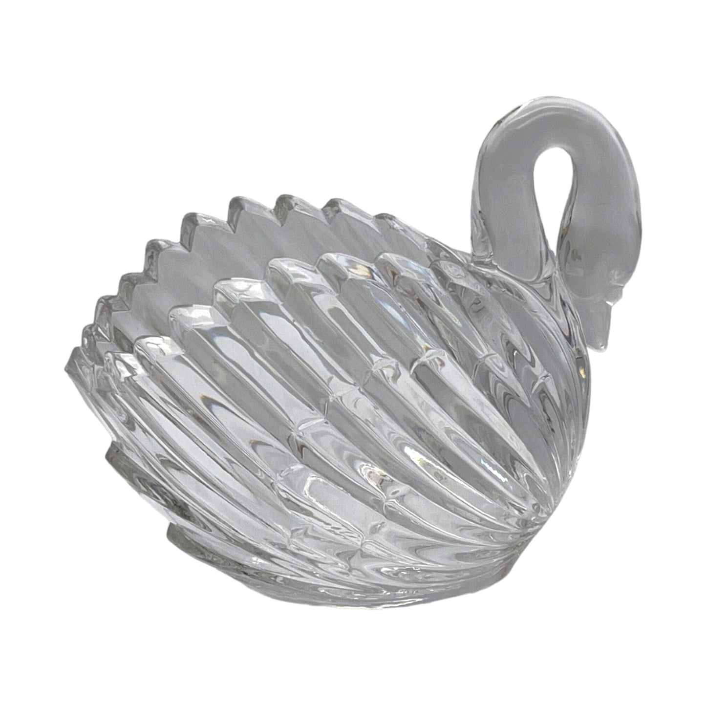 Gloria Vanderbilt - Lead Crystal Swan - Signed - 6"