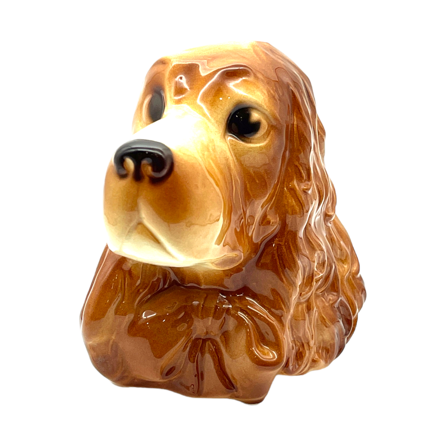Royal Copley - Cocker Spaniel Wall Pocket Planter - Vintage - 5"