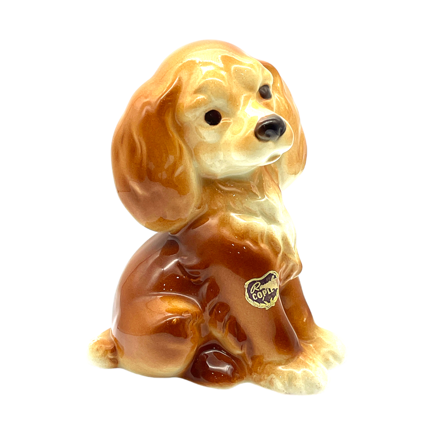 Royal Copley - Cocker Spaniel Puppy Figurine - Vintage - 6.5"