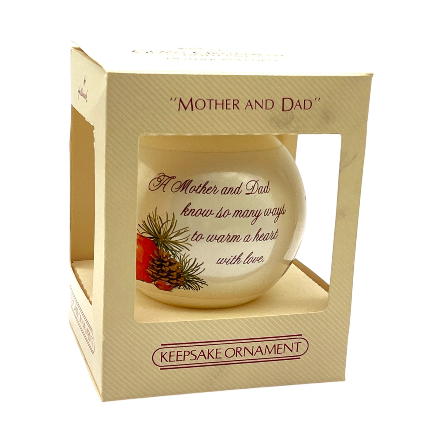 Hallmark Keepsake Ornament - Mother And Dad - 1982 - 3.25"