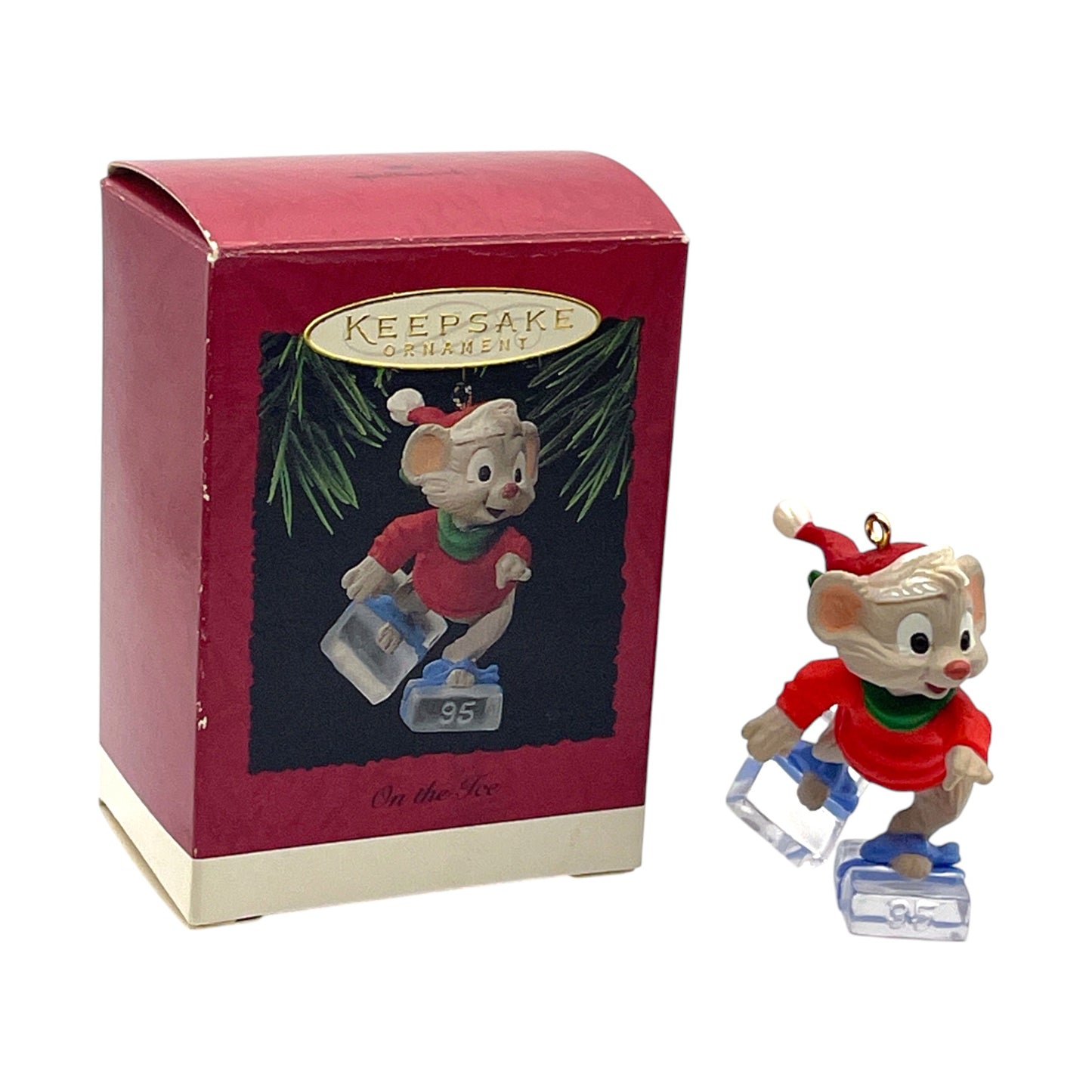 Hallmark Keepsake Ornament - On The Ice - 1995 - 2.19"