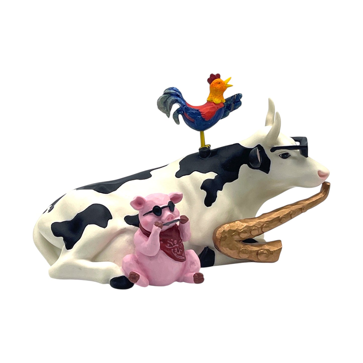 CowParade - Mixed Plate Blues #9141 - Limited #0547 - No Box - 4"
