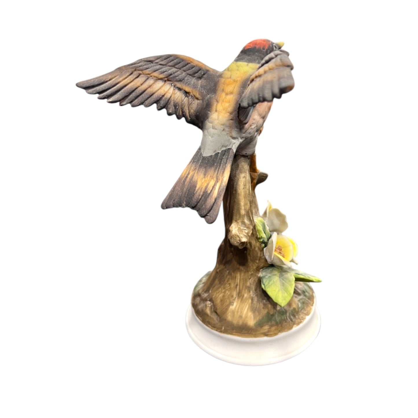 Lefton China - Bird In Tree Branch With Flowers - 7"