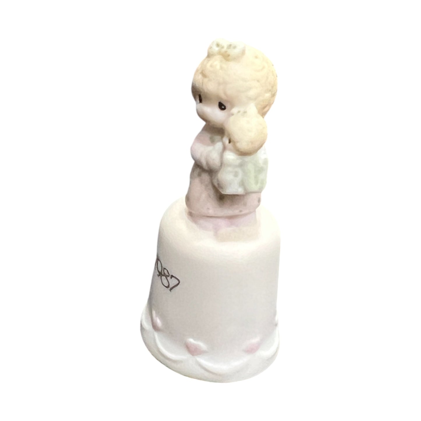 Precious Moments - Love Is The Best Gift Of All Thimble - 109843 - 1987 - 2.25"