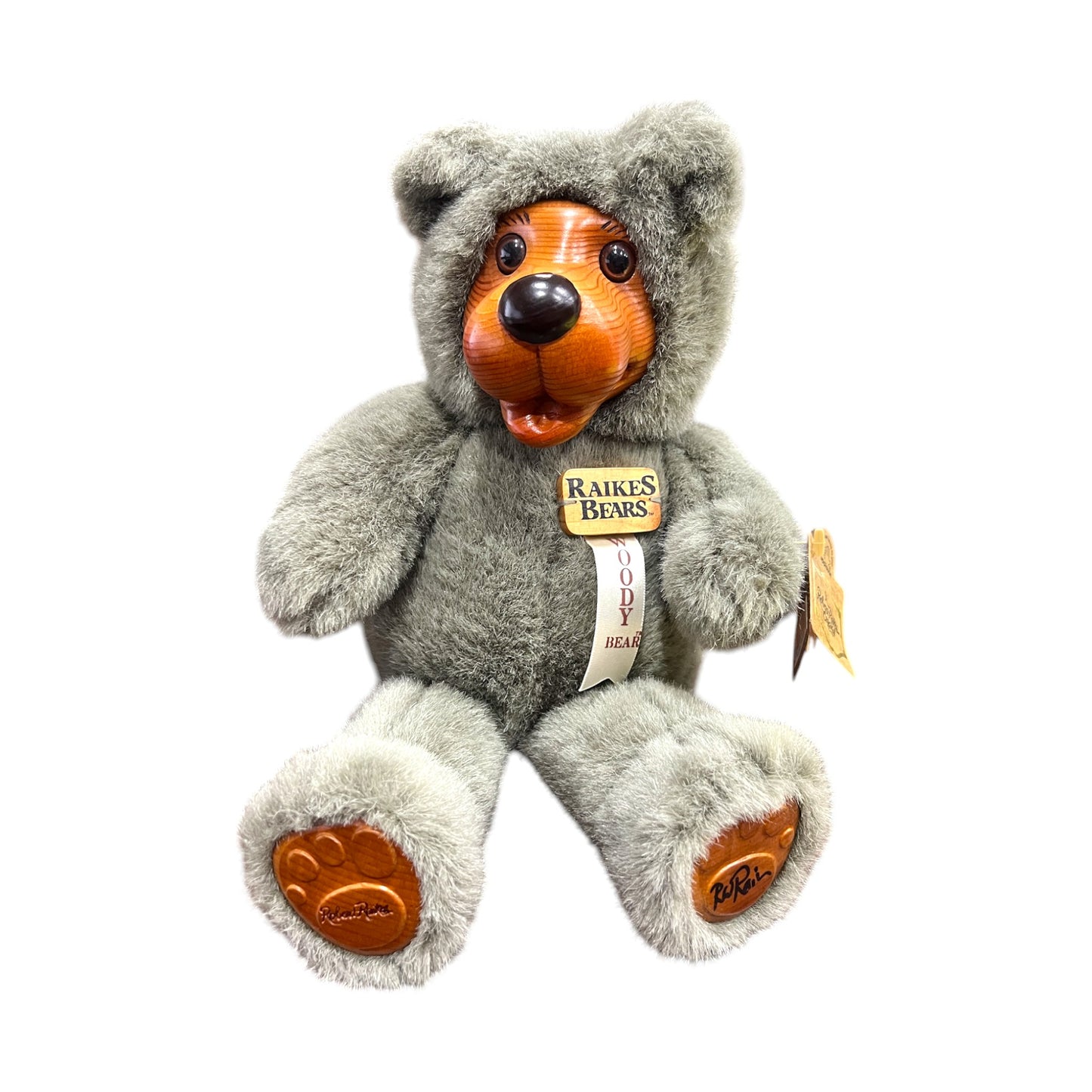 Raikes Bears - Woody Bear - Hand Signed By Robert Raikes - 12"