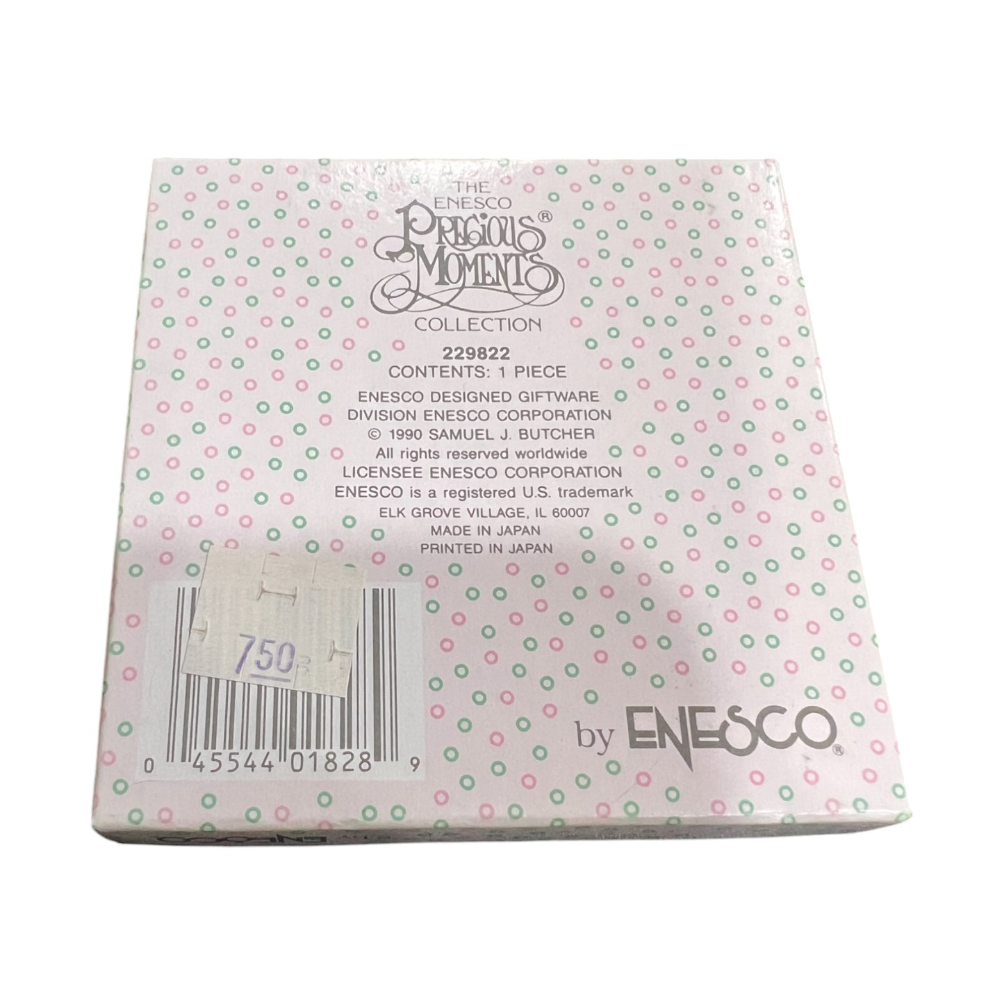 Precious Moments - Porcelain Ornament - 229822 - 1990 - 3.25"