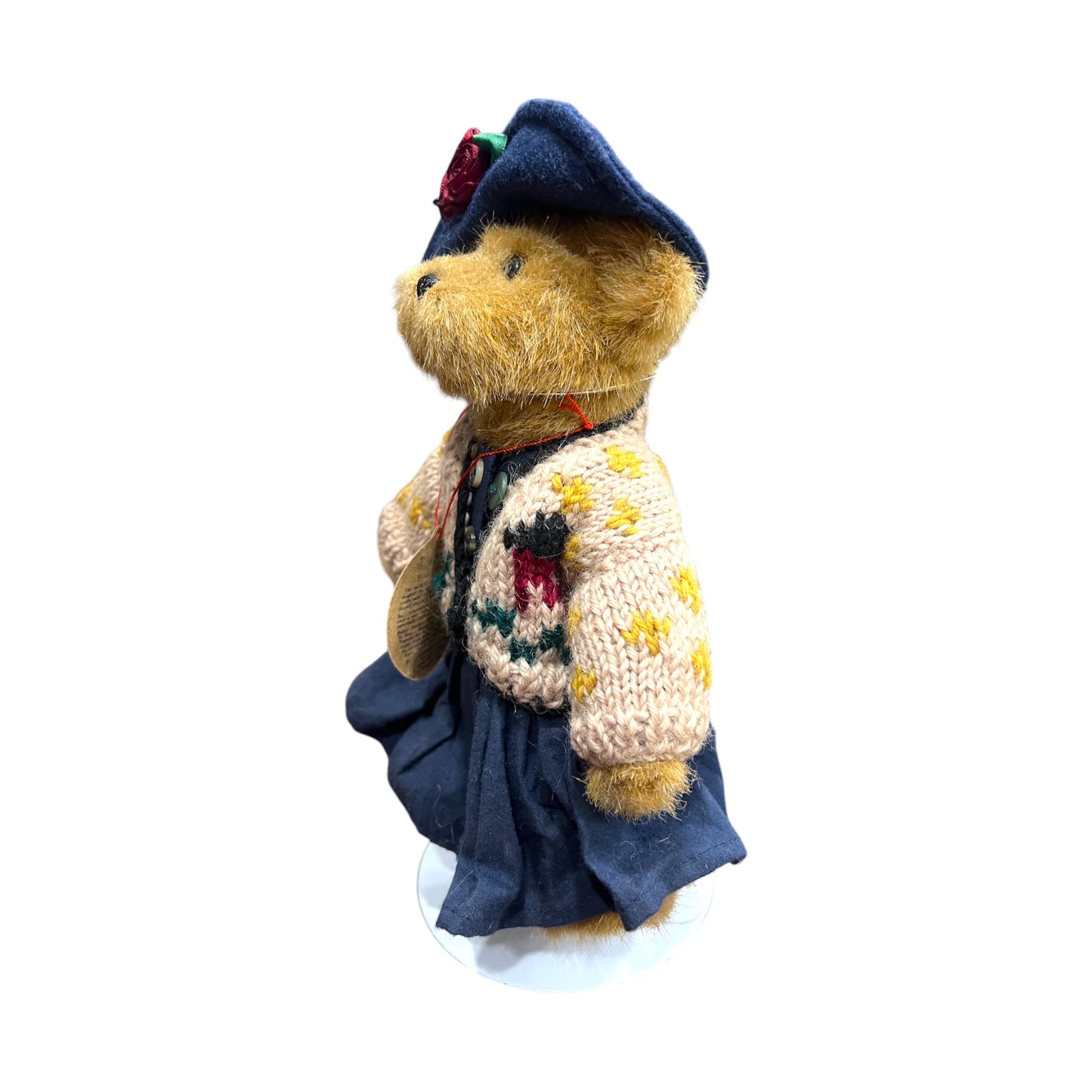 Boyds Bailey & Friends - Blue Hat & Rose - With Tags - 10"