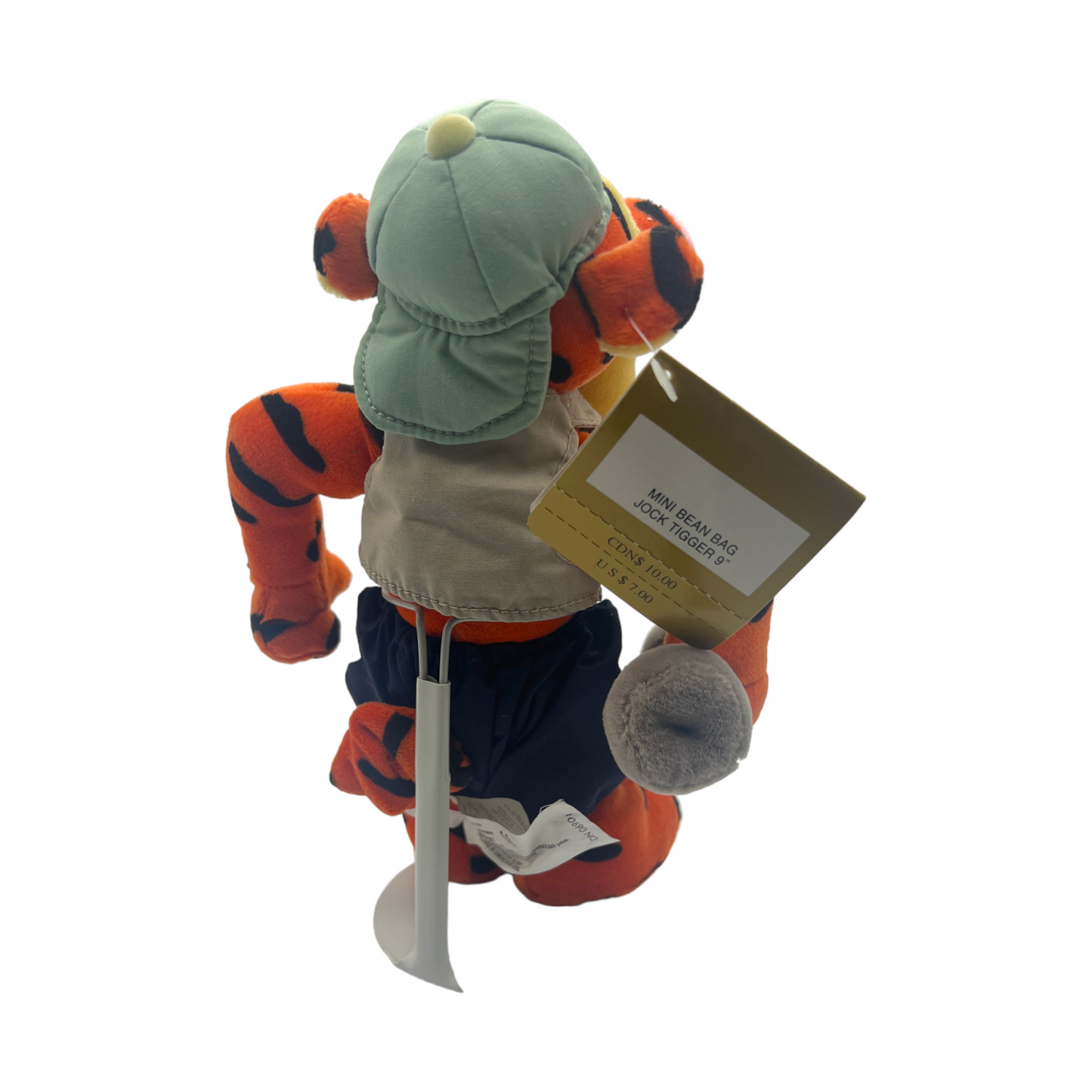 Disney Store - Jock Tigger Mini Bean Bag - With Tag - 9"