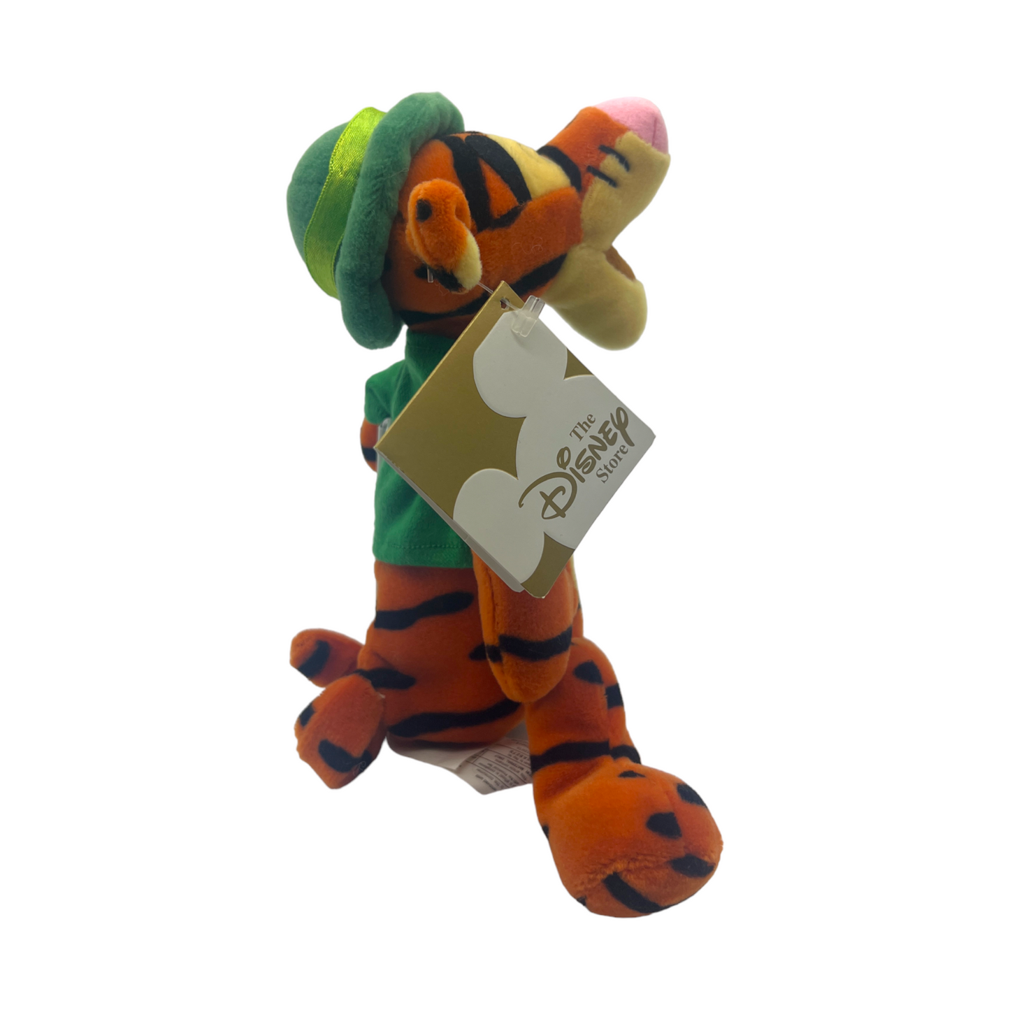 Disney Store - St. Patricks Day Tigger Mini Bean Bag - With Tag - 9"